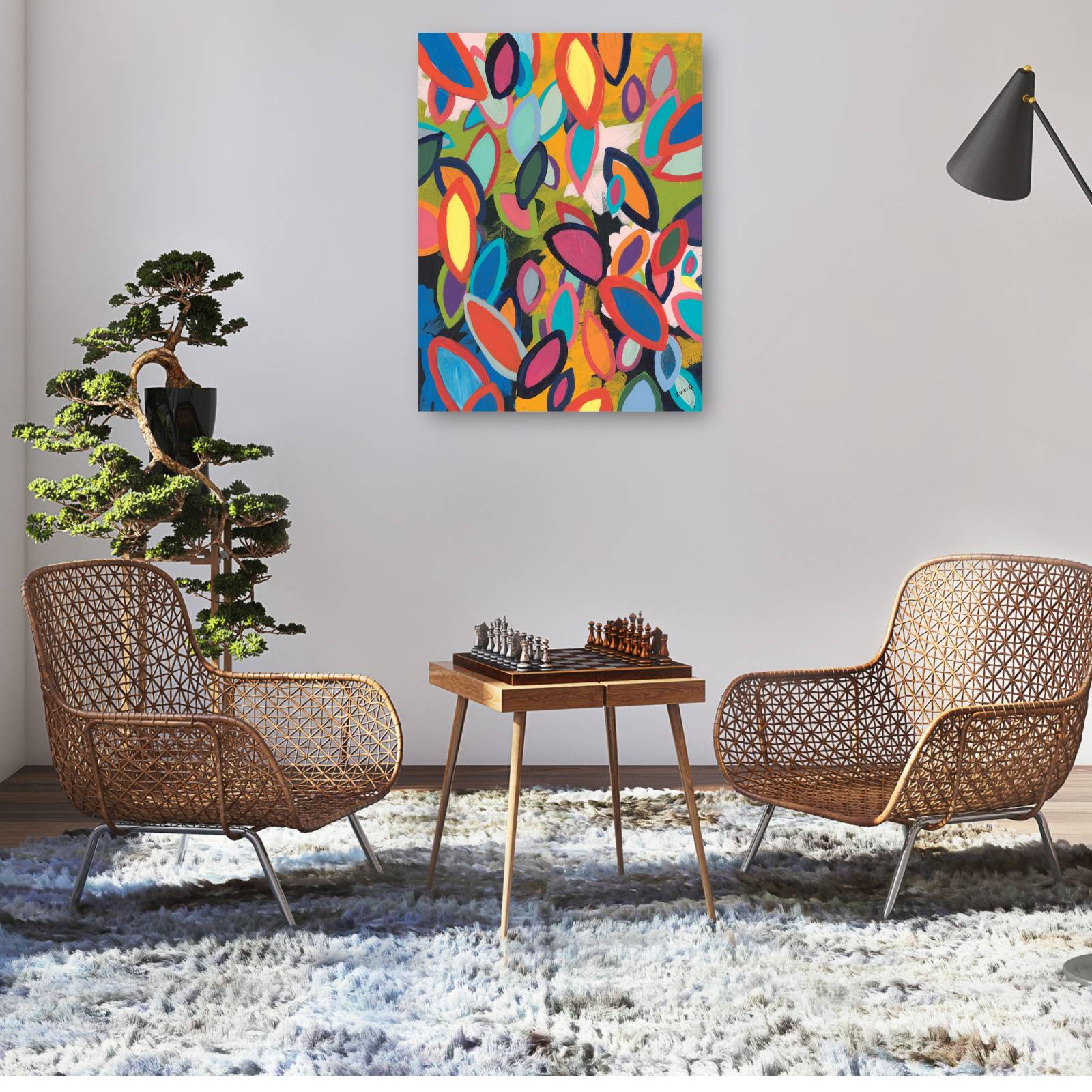 cuadro decorativo  Bosque Piso No