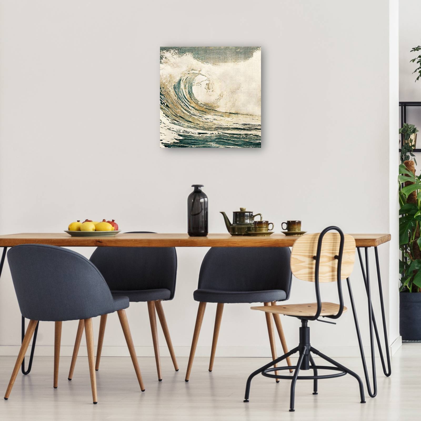 cuadro decorativo  Ola dorada I