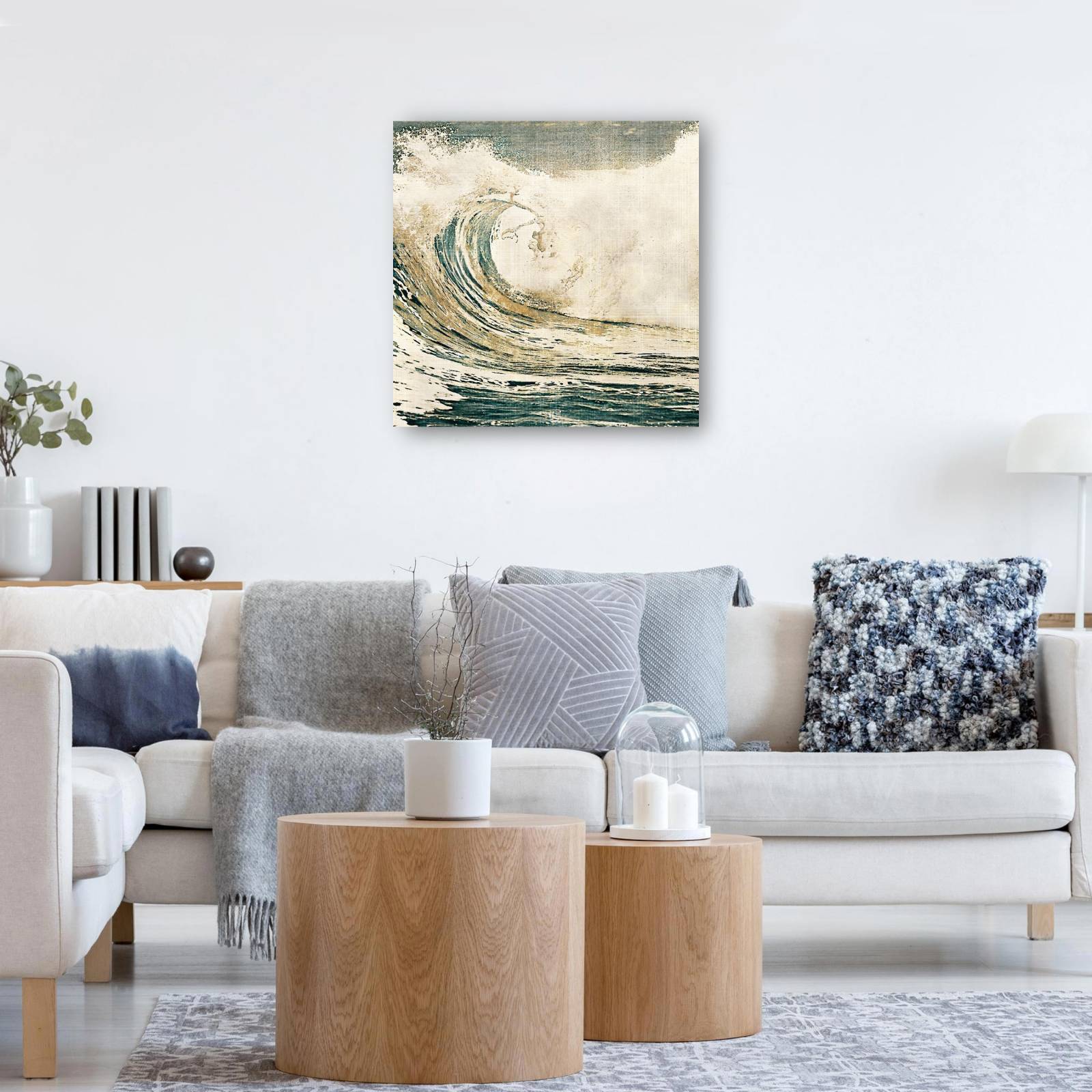 cuadro decorativo  Ola dorada I