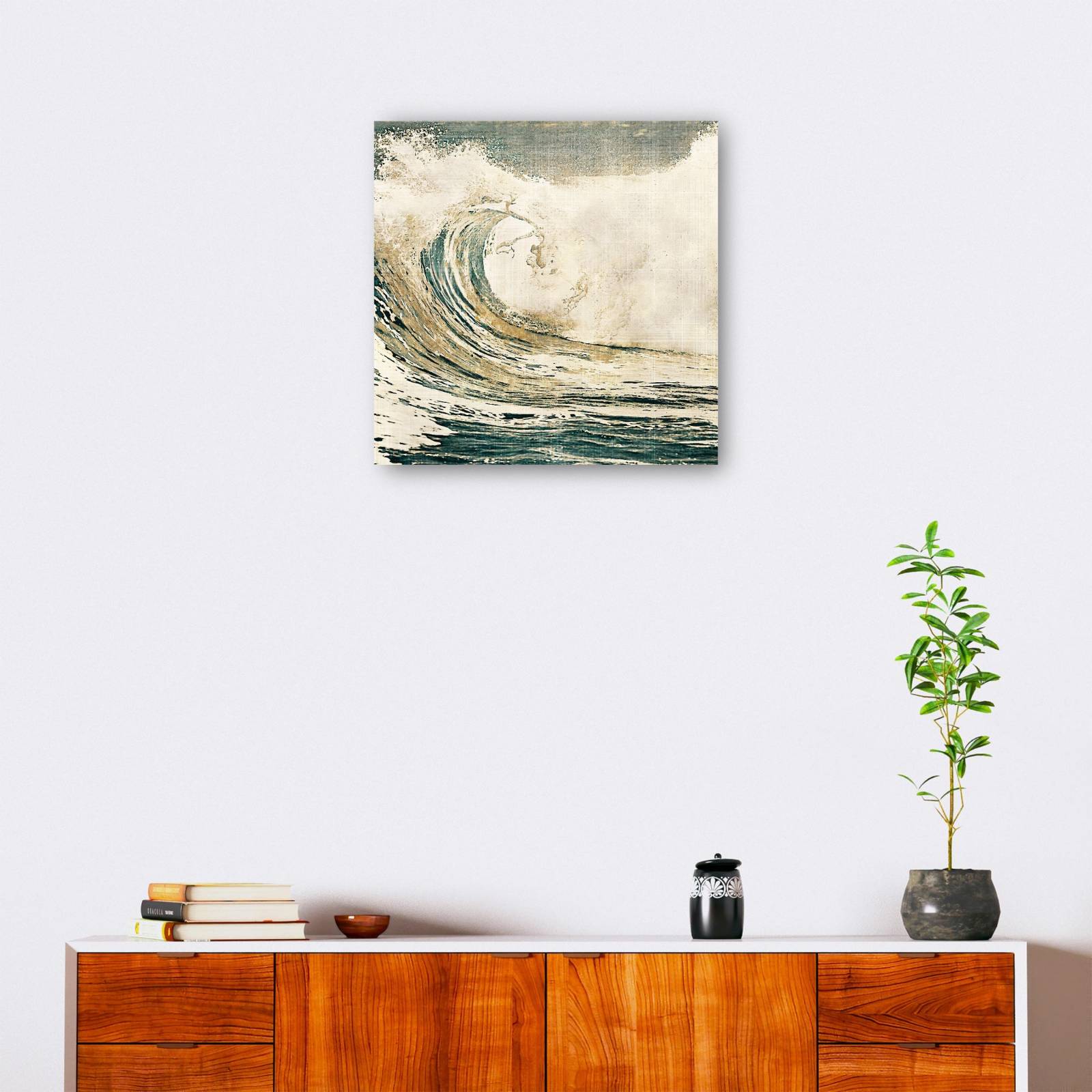 cuadro decorativo  Ola dorada I