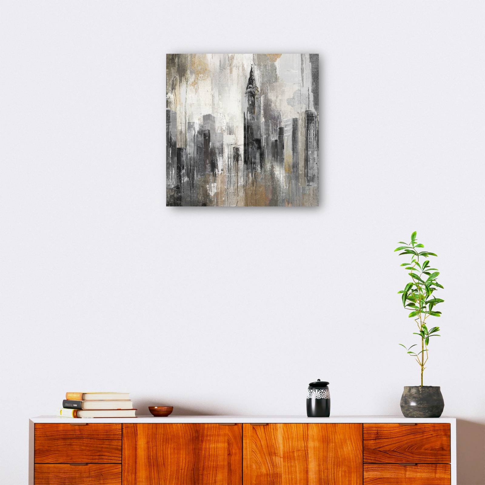 cuadro decorativo  Chrysler plateado