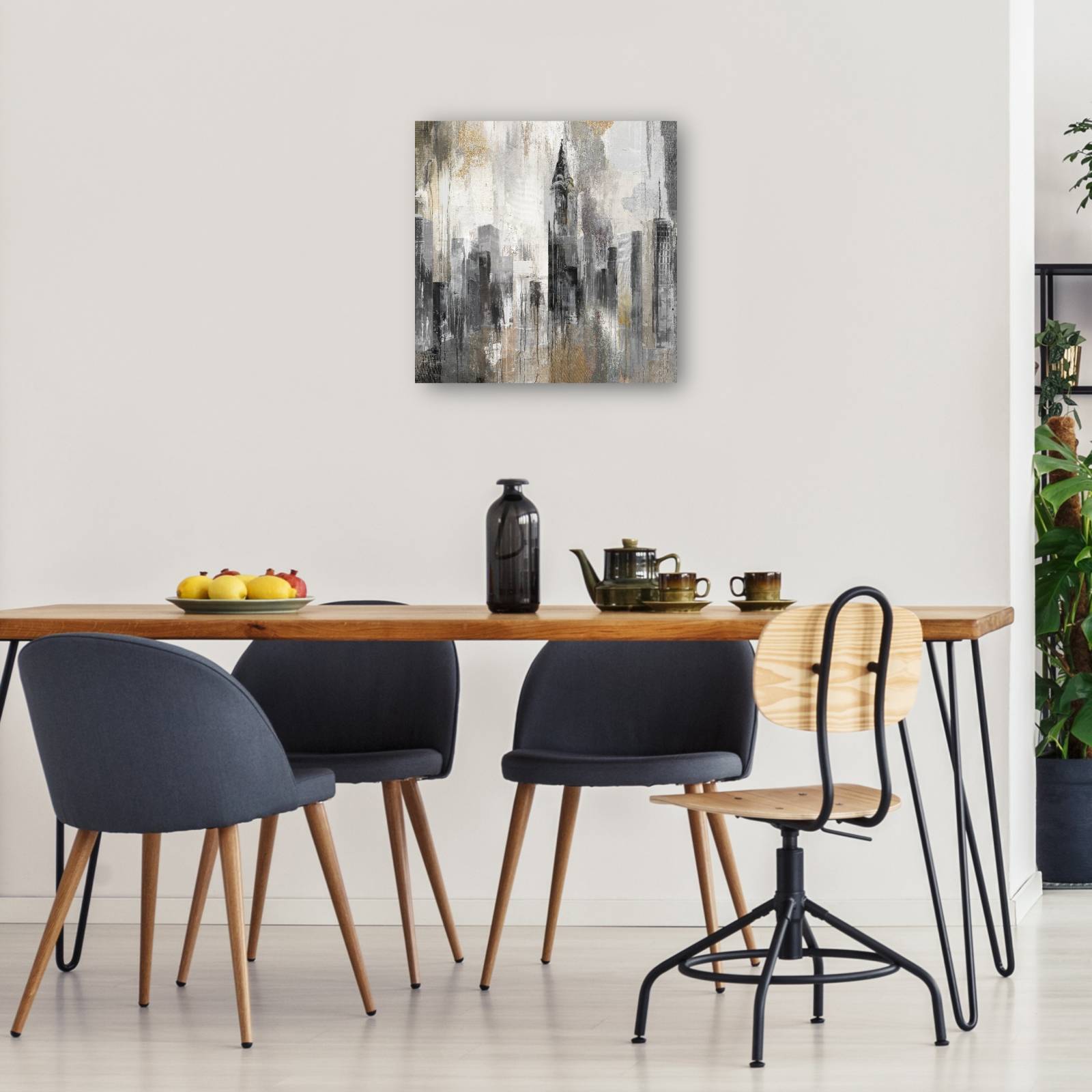 cuadro decorativo  Chrysler plateado