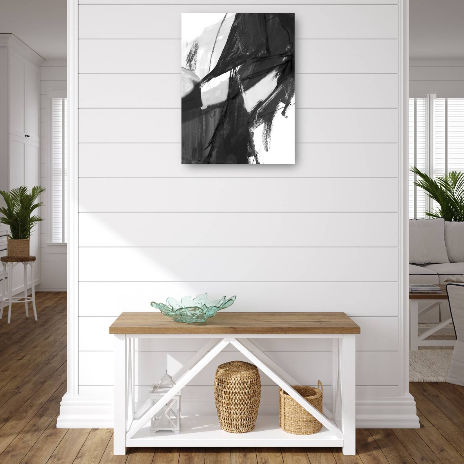 cuadro decorativo - Resumen en blanco y negro I