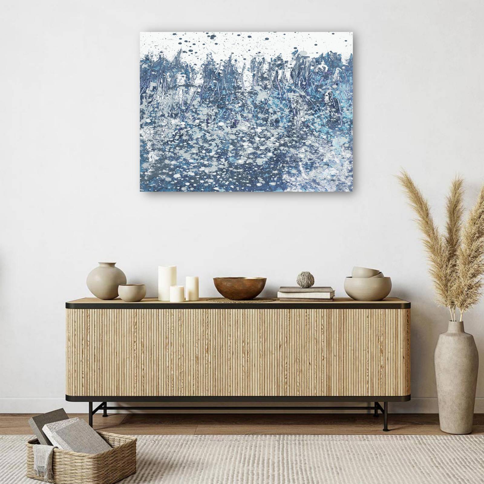 cuadro decorativo - Barras Distantes Azules