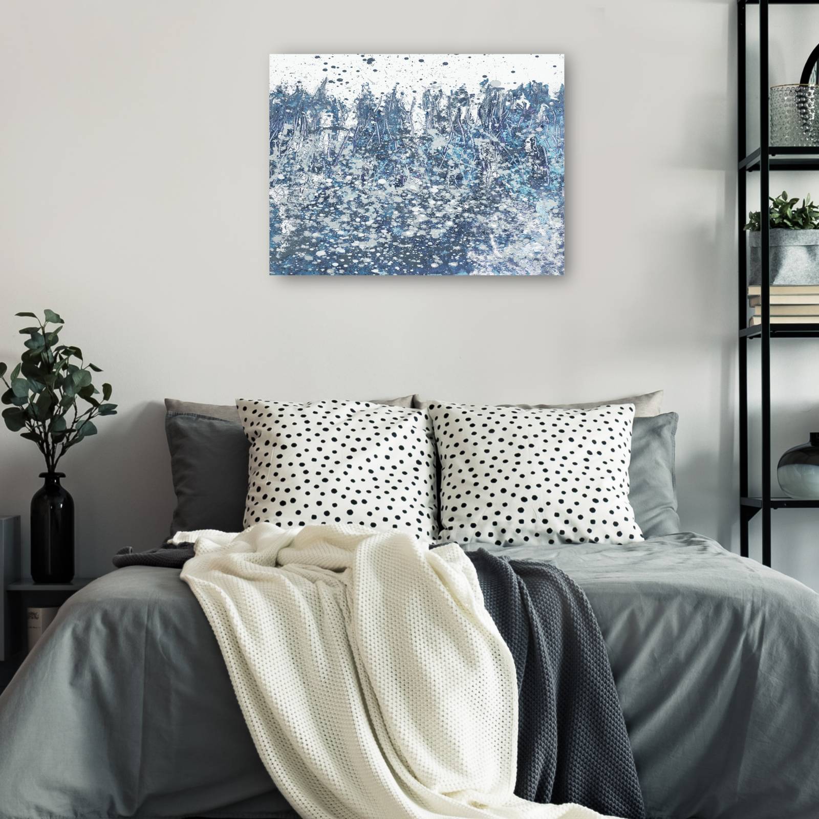 cuadro decorativo - Barras Distantes Azules