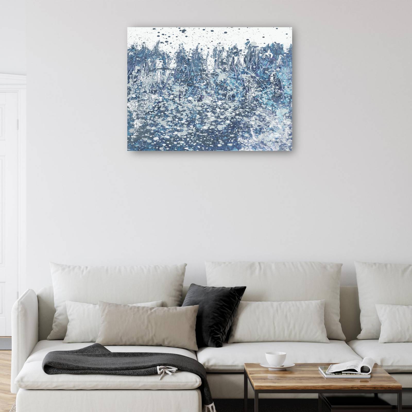 cuadro decorativo - Barras Distantes Azules