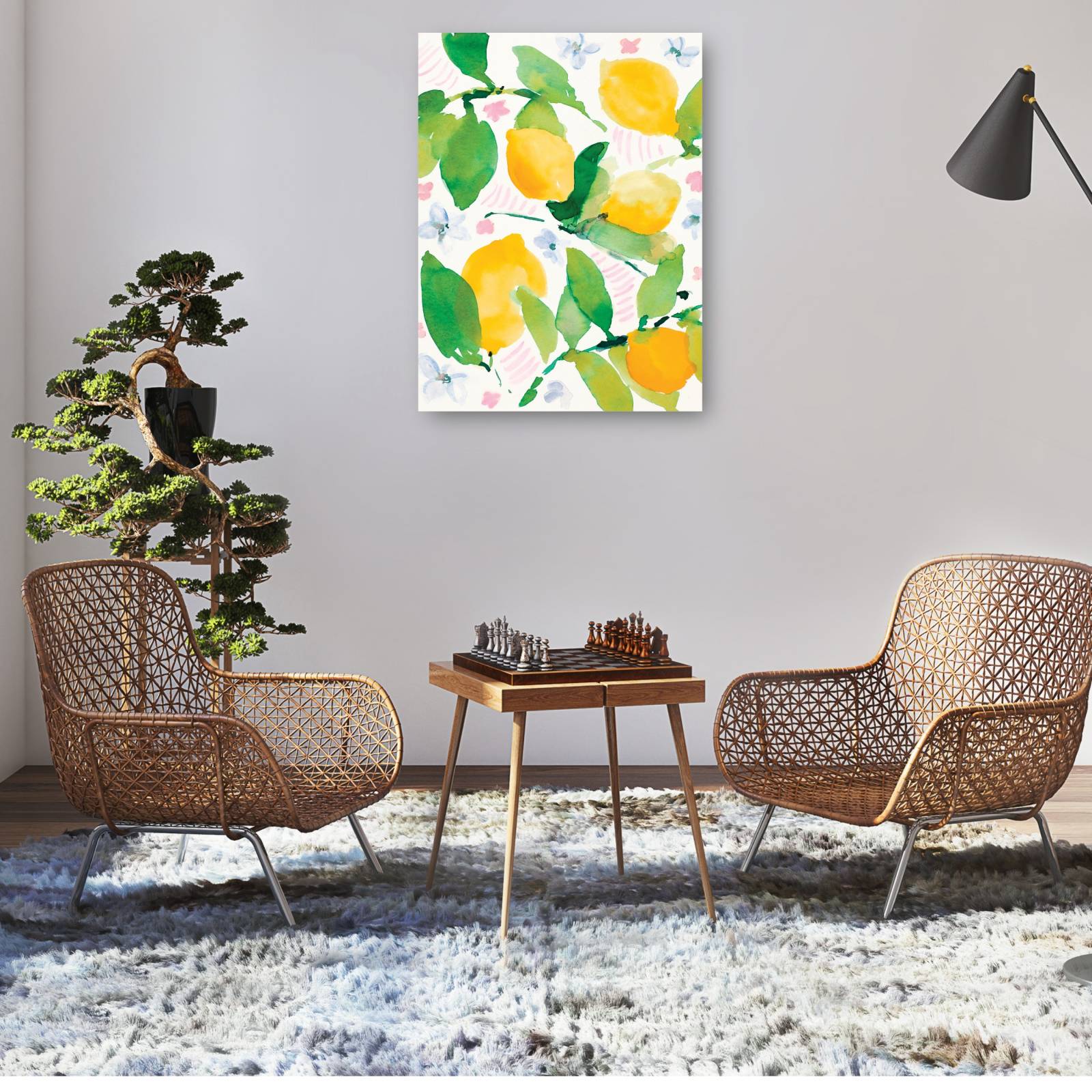 cuadro decorativo - Limones de jardín