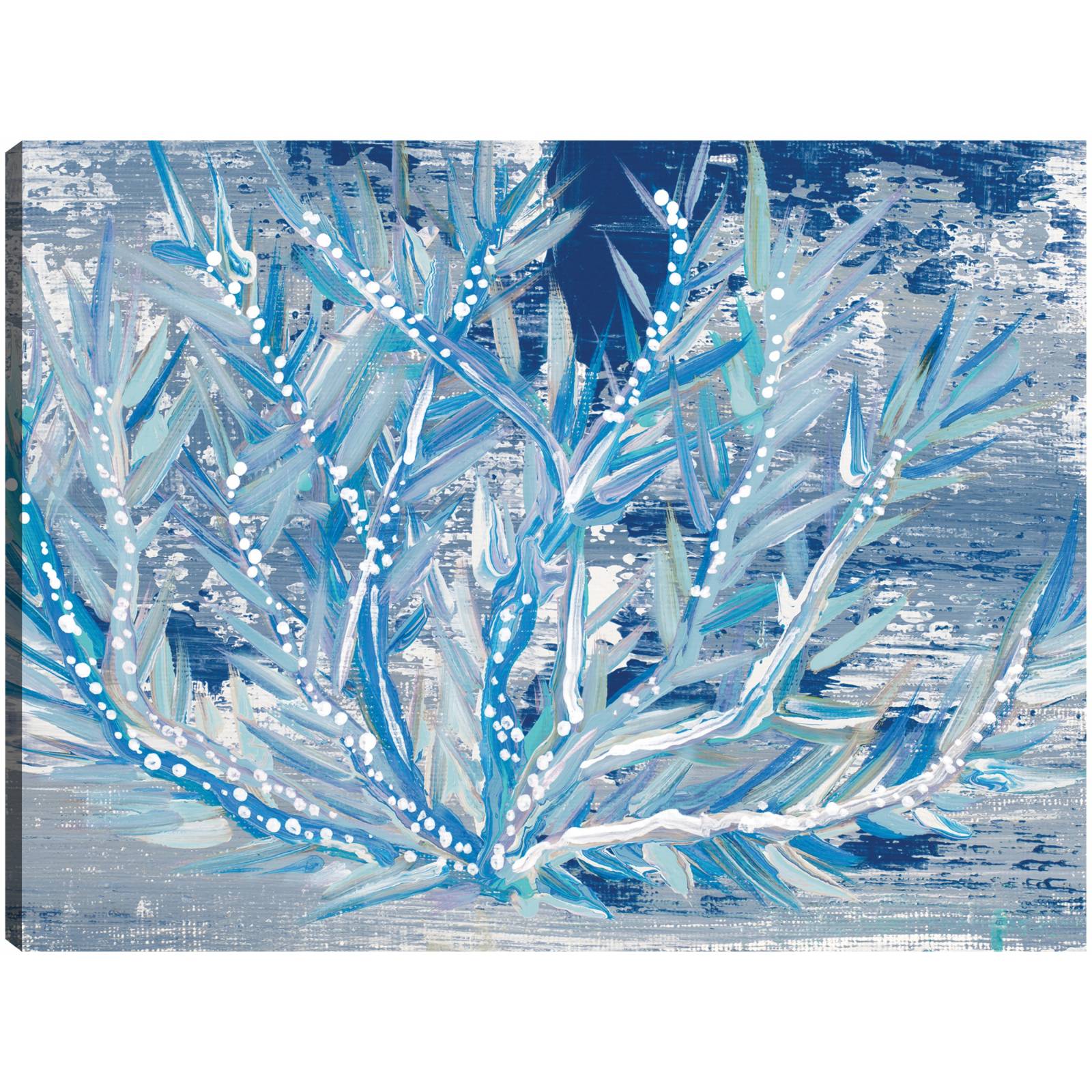 cuadro decorativo - Azul Punteado Coral Horizontal