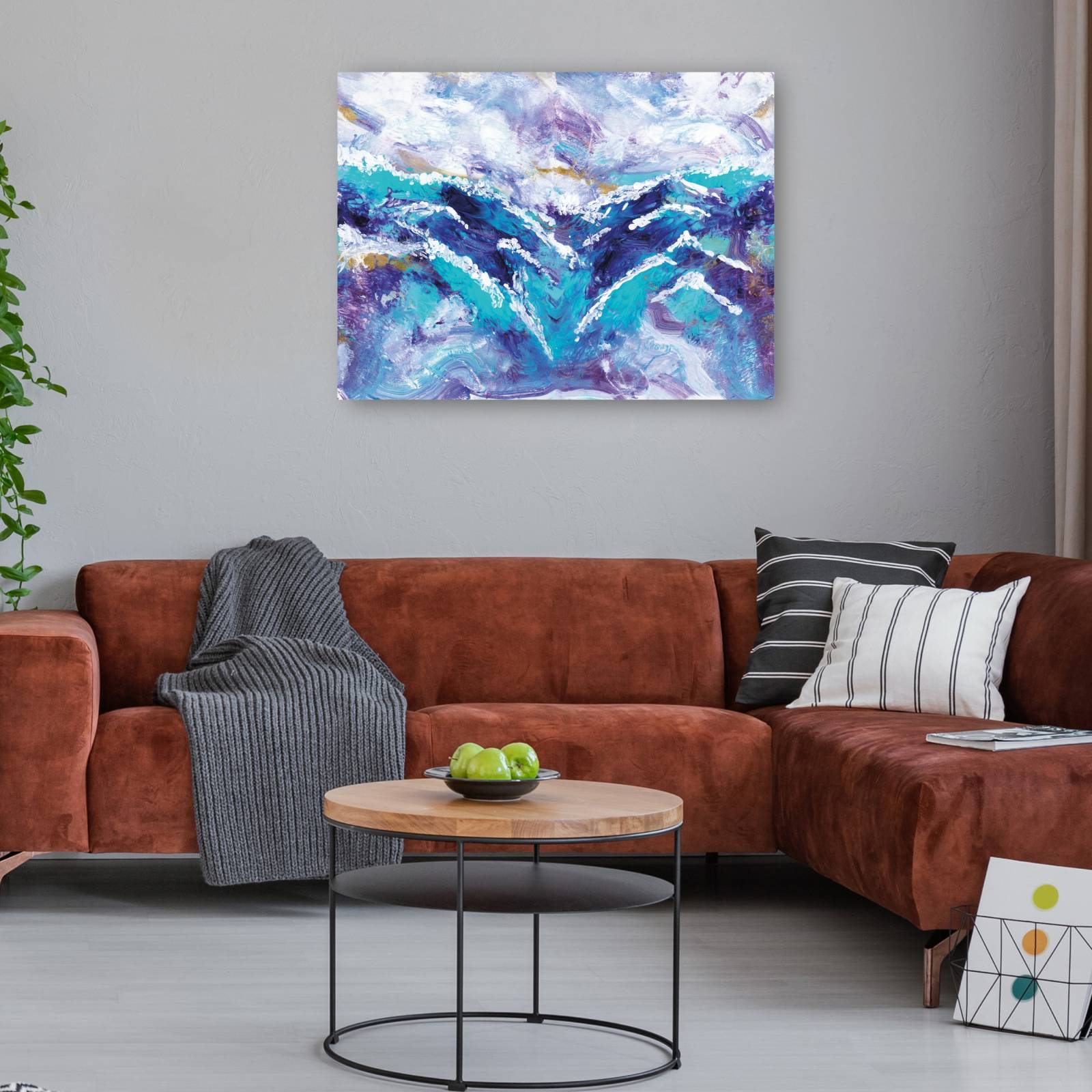 cuadro decorativo - Las olas del mar