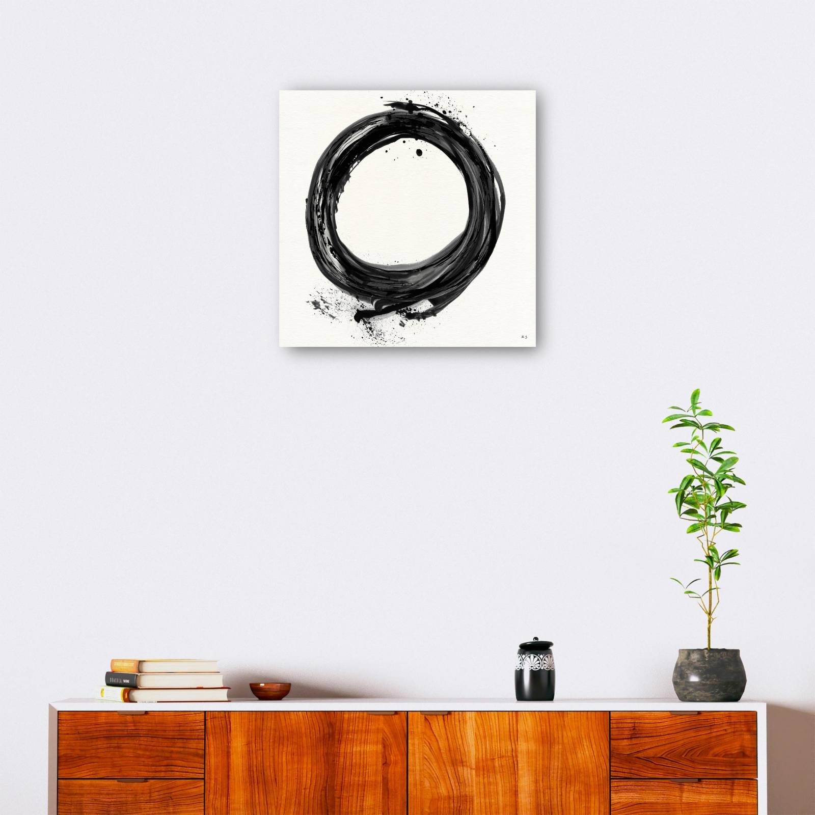 cuadro decorativo en el negro