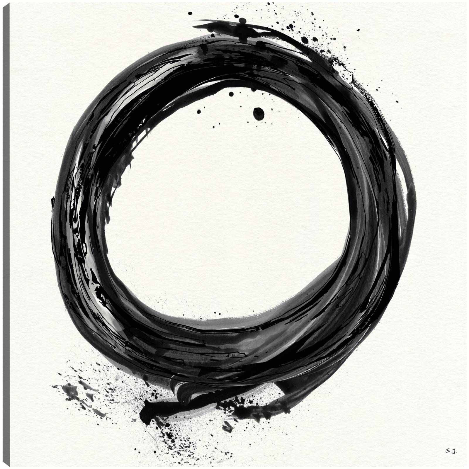 cuadro decorativo en el negro