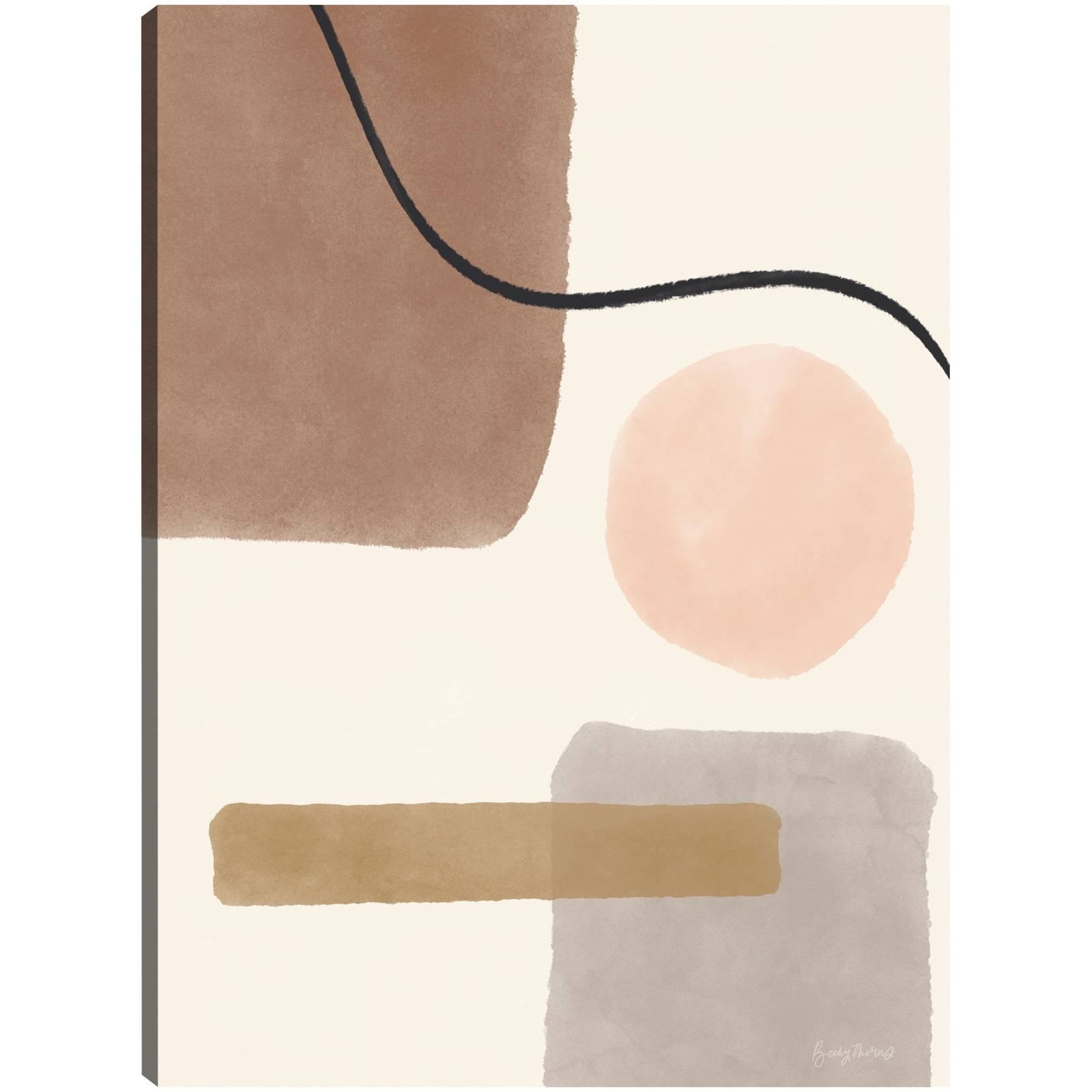 cuadro decorativo Geo Abstract I Rosa Neutro