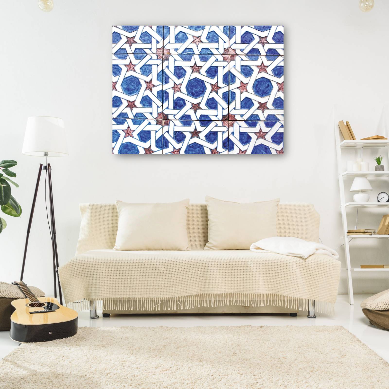 cuadro decorativo Azulejos Estrella Azul de Andalucía
