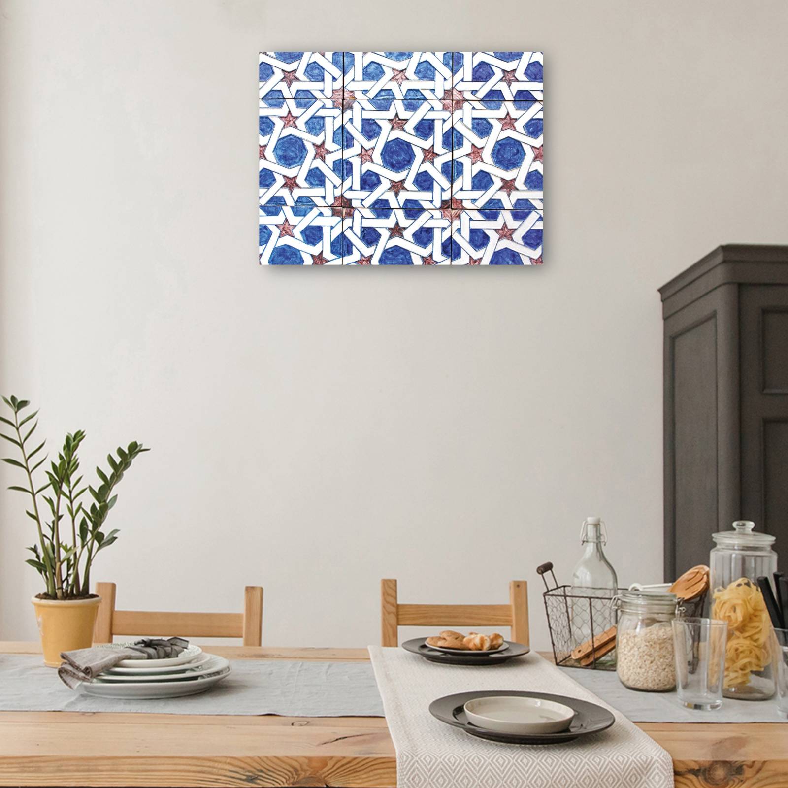 cuadro decorativo Azulejos Estrella Azul de Andalucía