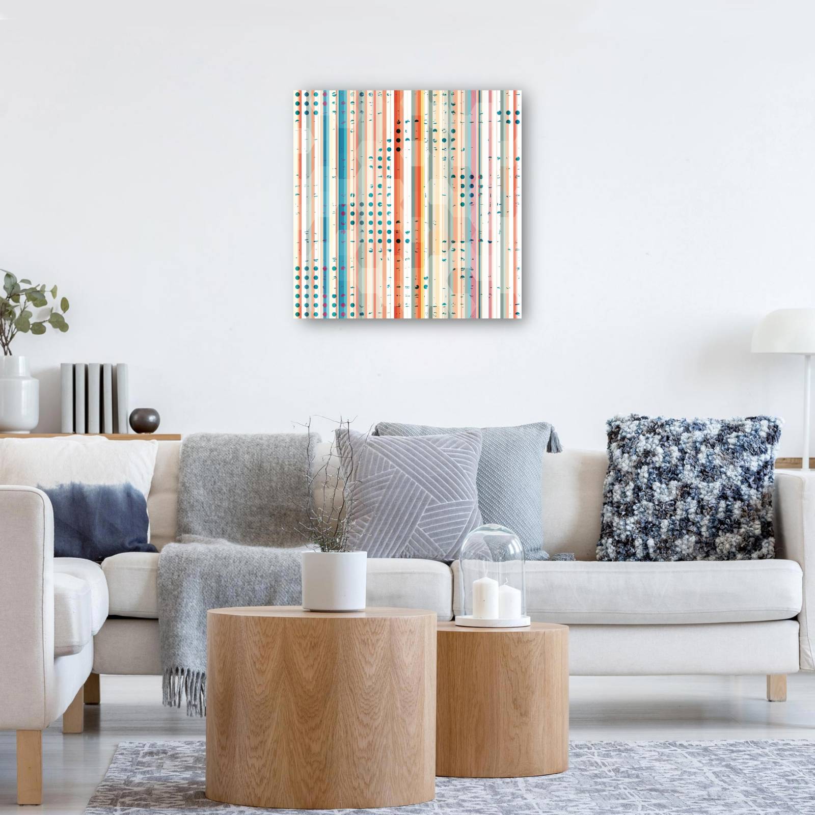 cuadro decorativo Firmar en el resumen de línea punteada