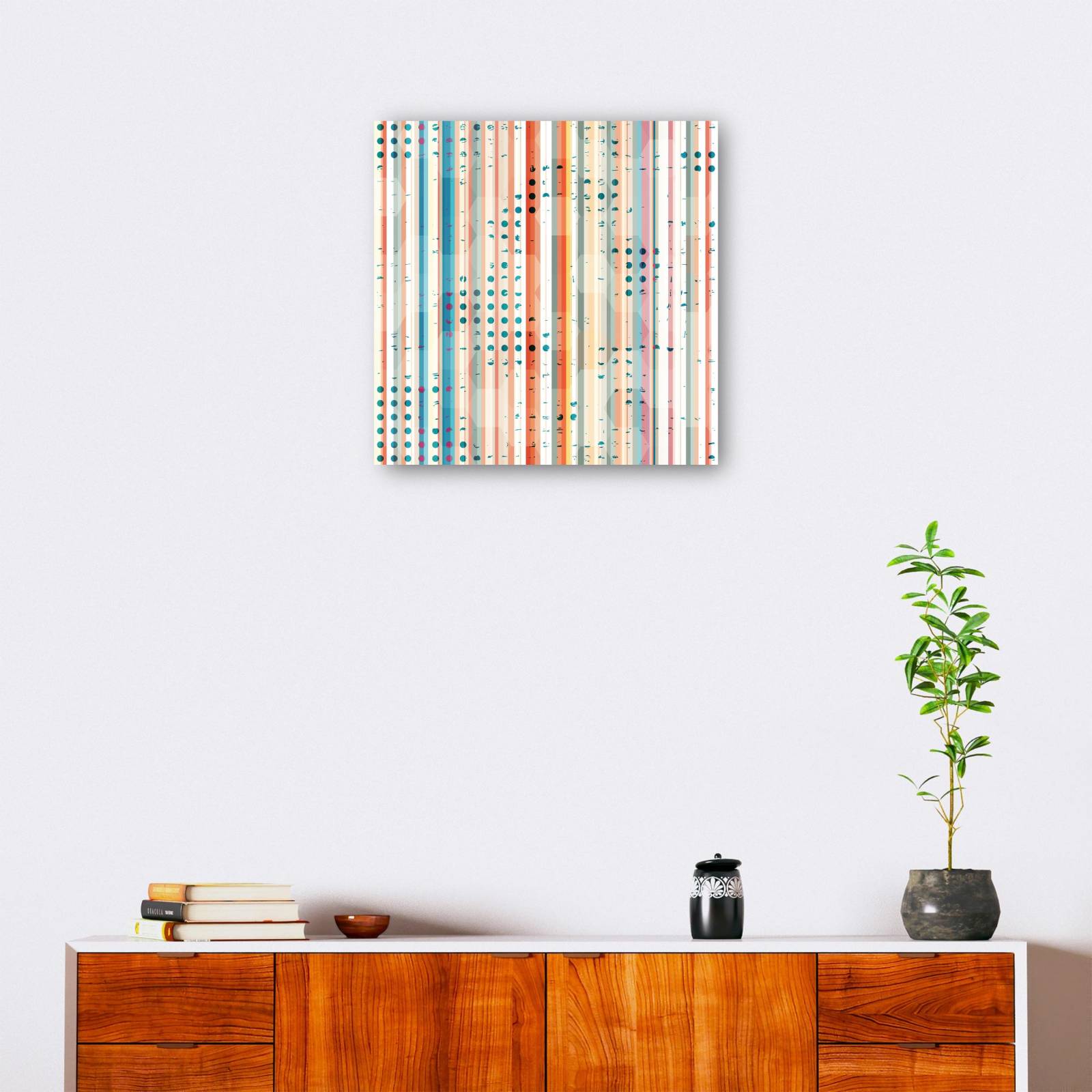 cuadro decorativo Firmar en el resumen de línea punteada