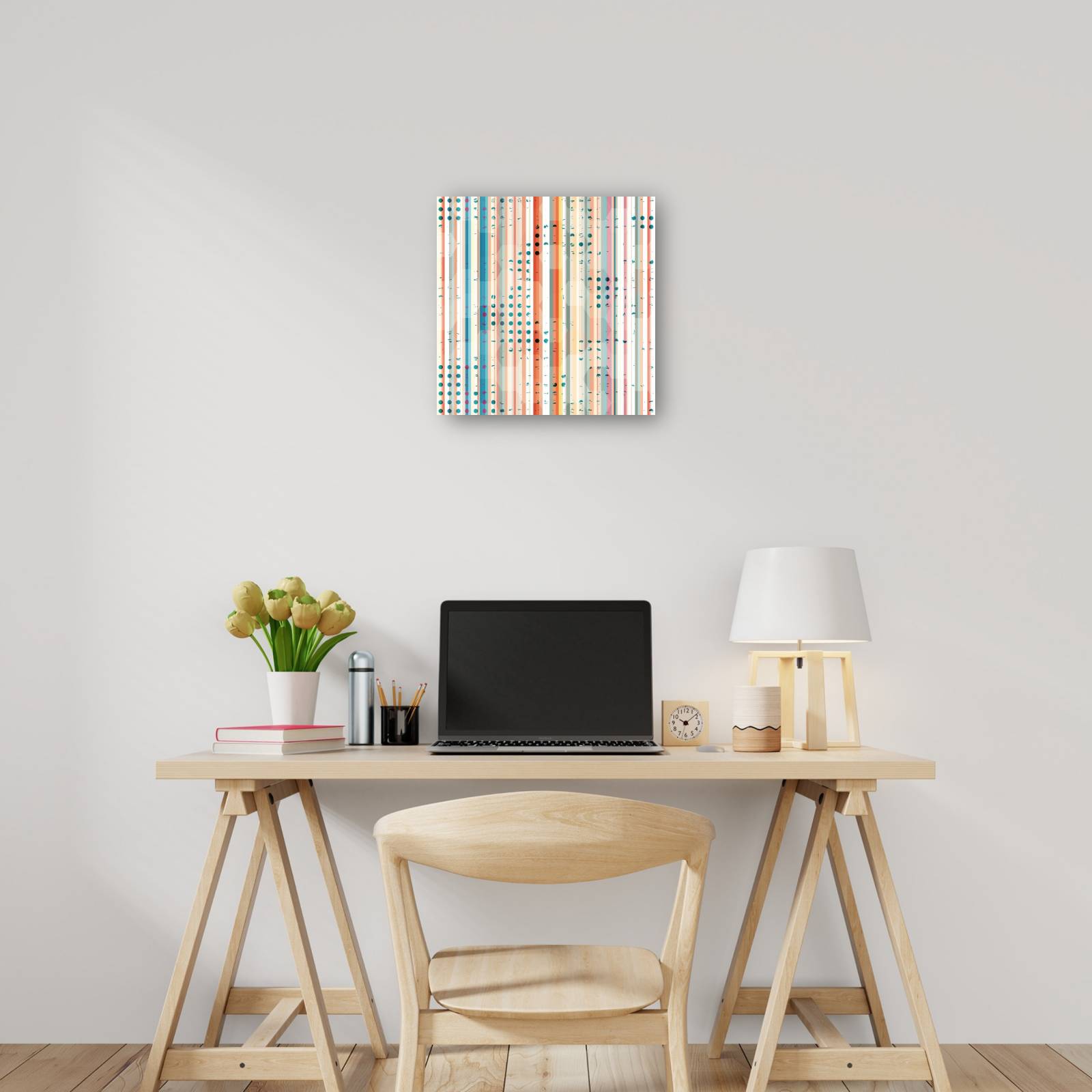 cuadro decorativo Firmar en el resumen de línea punteada