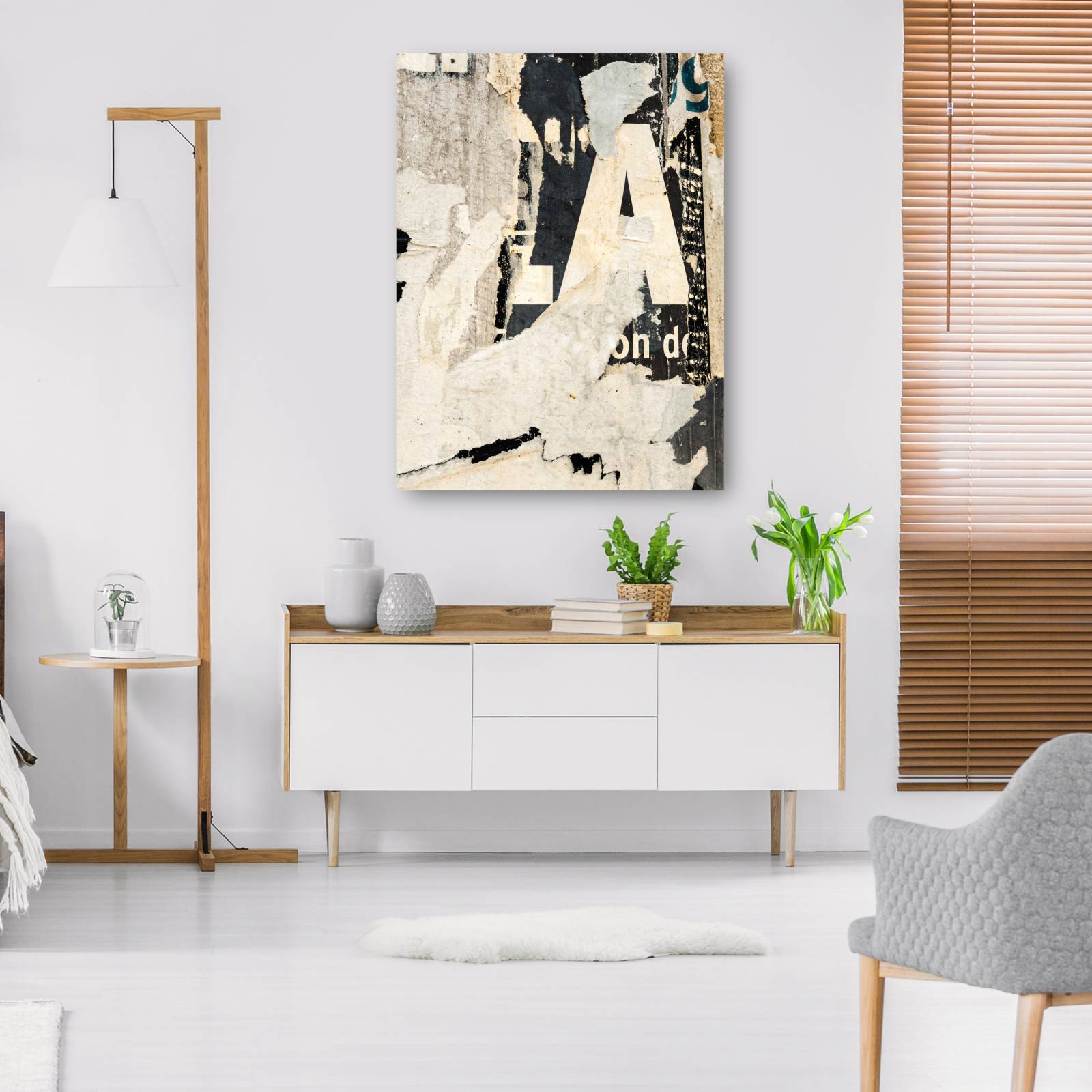cuadro decorativo A es para collage abstracto