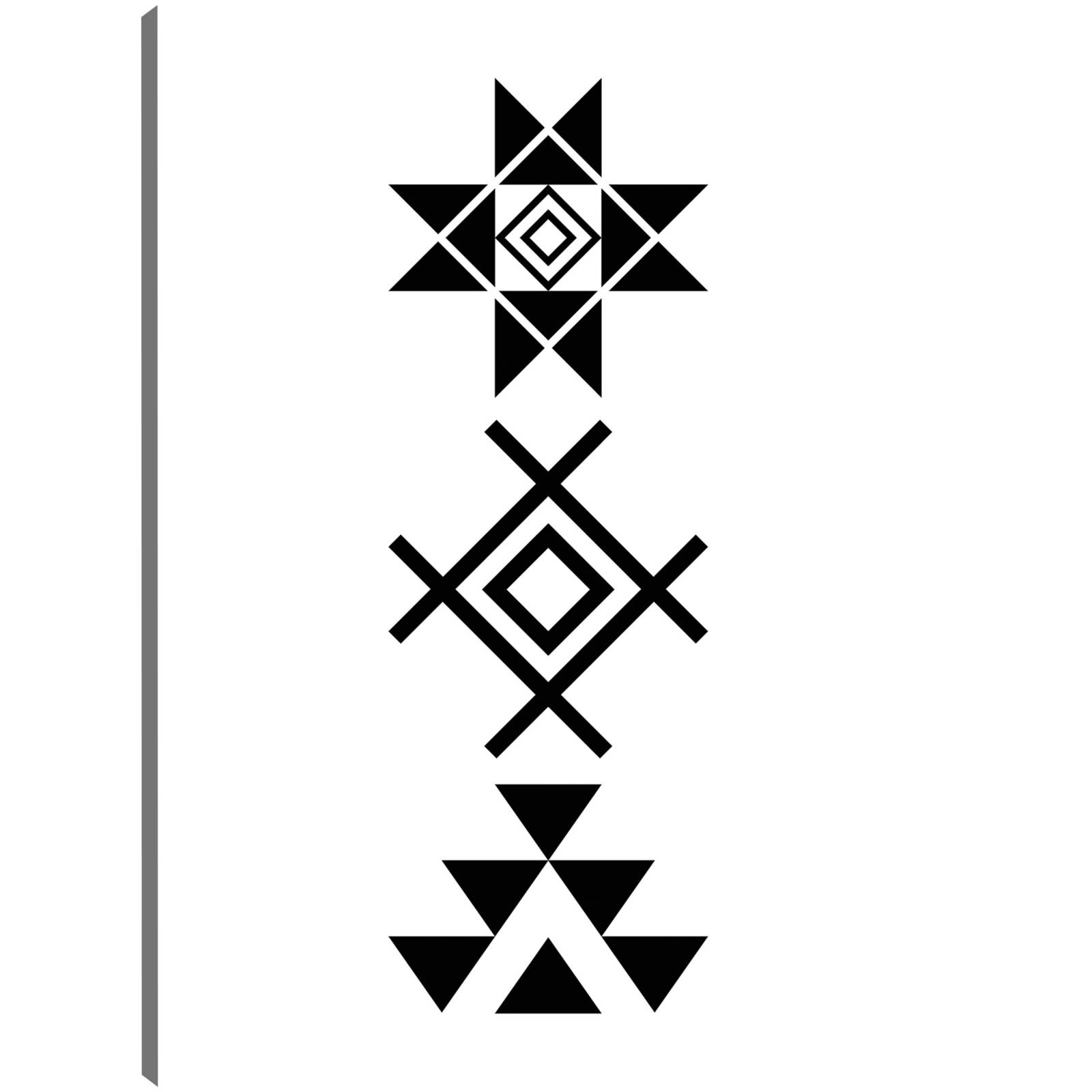 cuadro decorativo Patrones aztecas mod