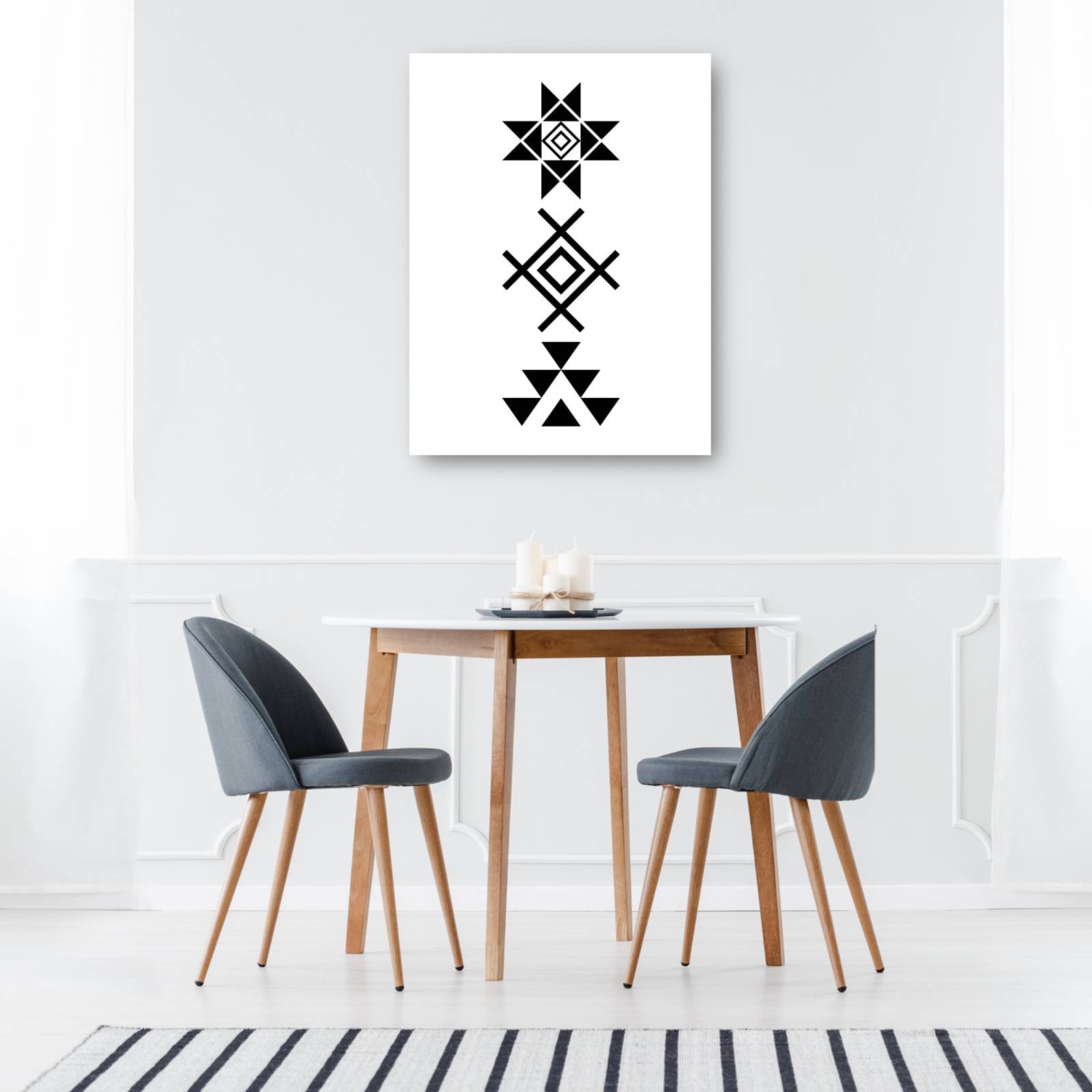 cuadro decorativo Patrones aztecas mod