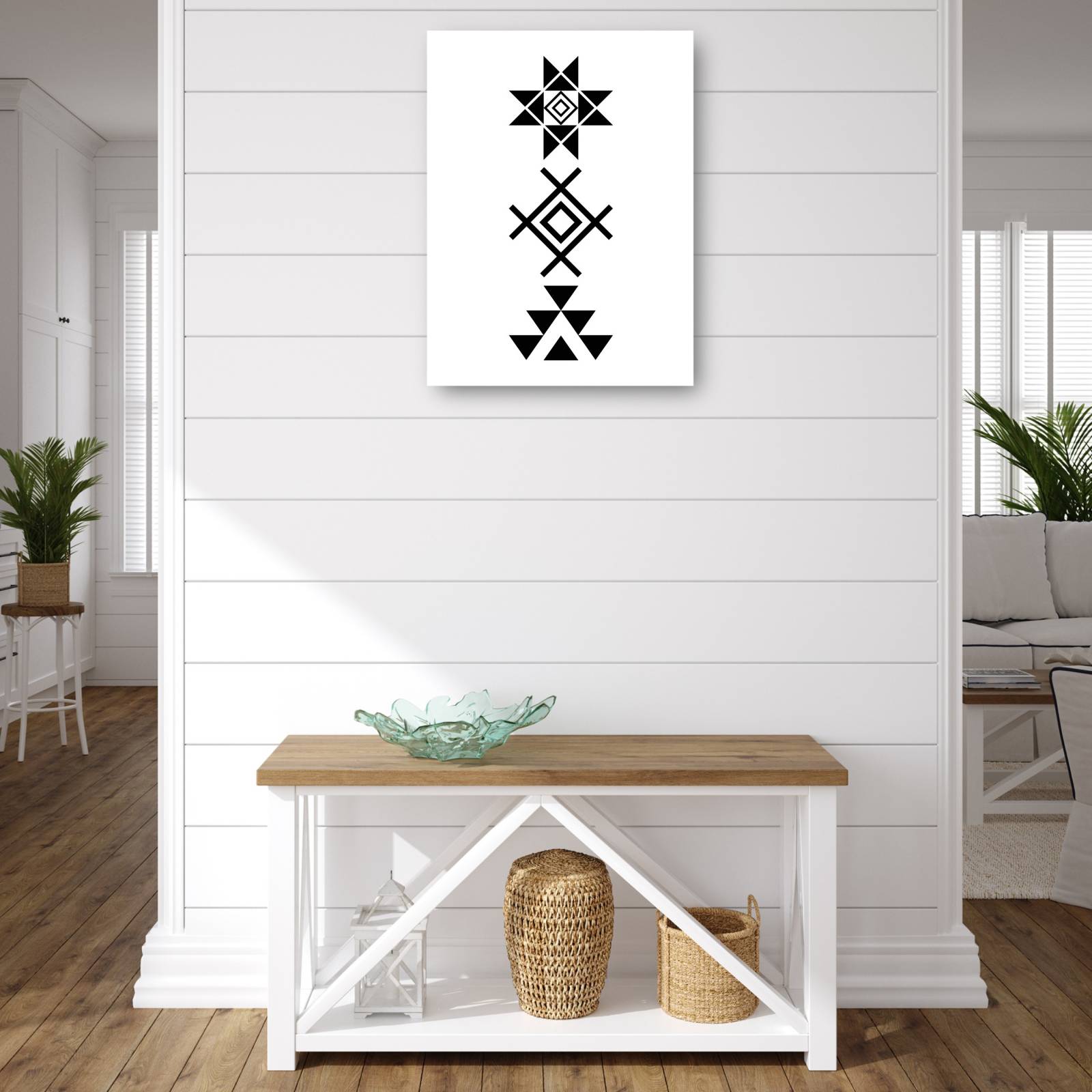 cuadro decorativo Patrones aztecas mod