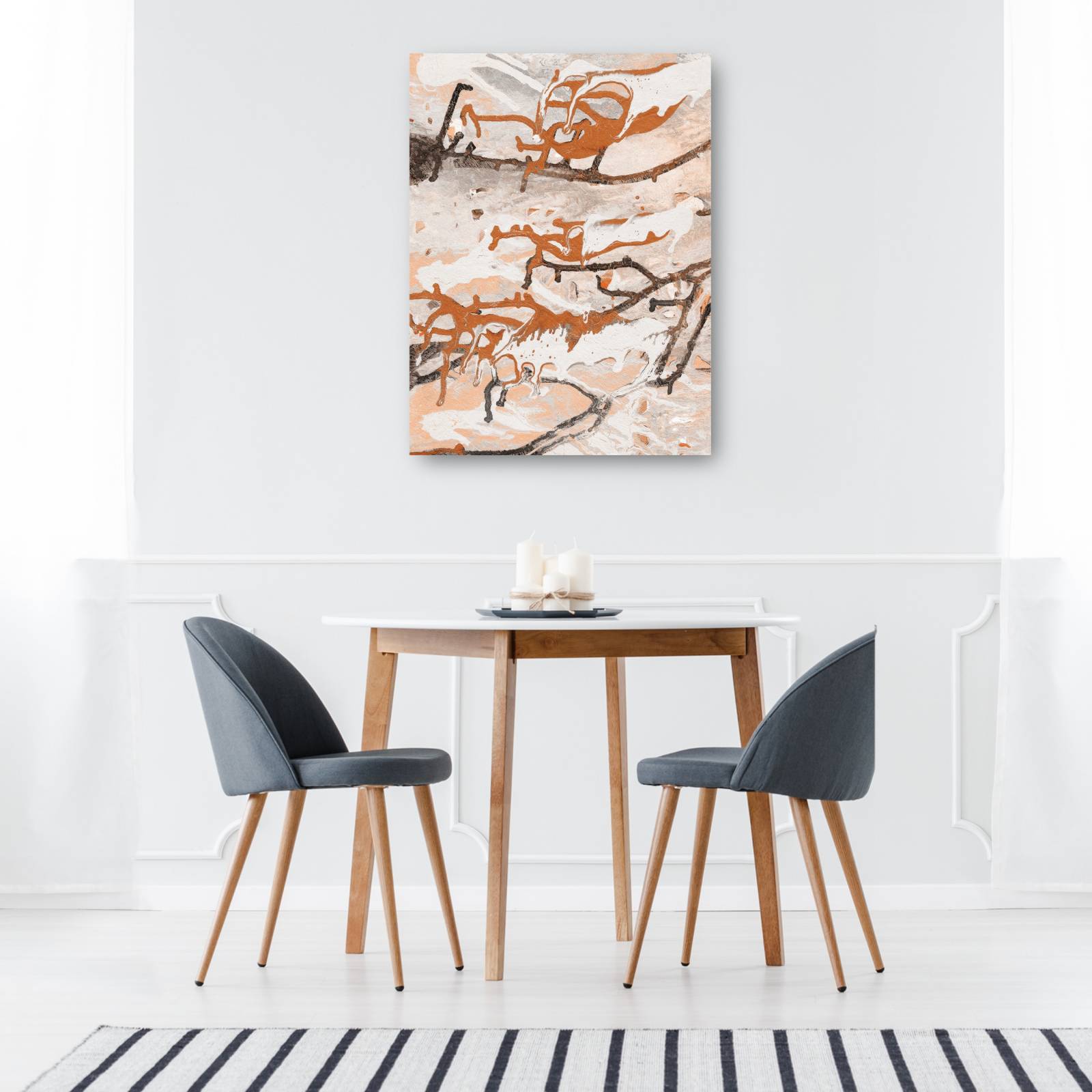 cuadro decorativo Resumen de arcilla de cueva