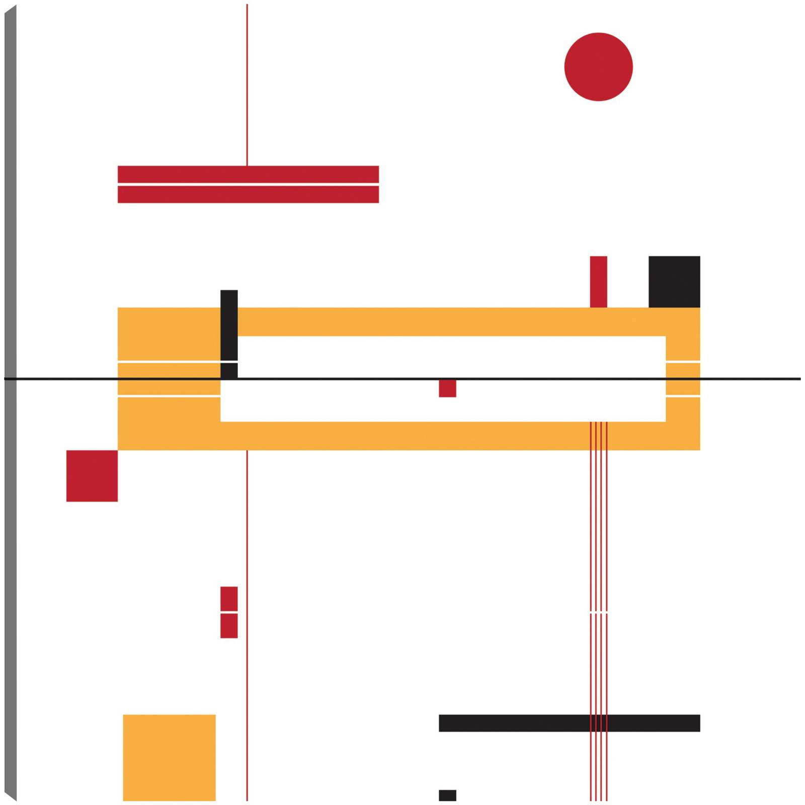 cuadro decorativo Cajas y Líneas Mid Century