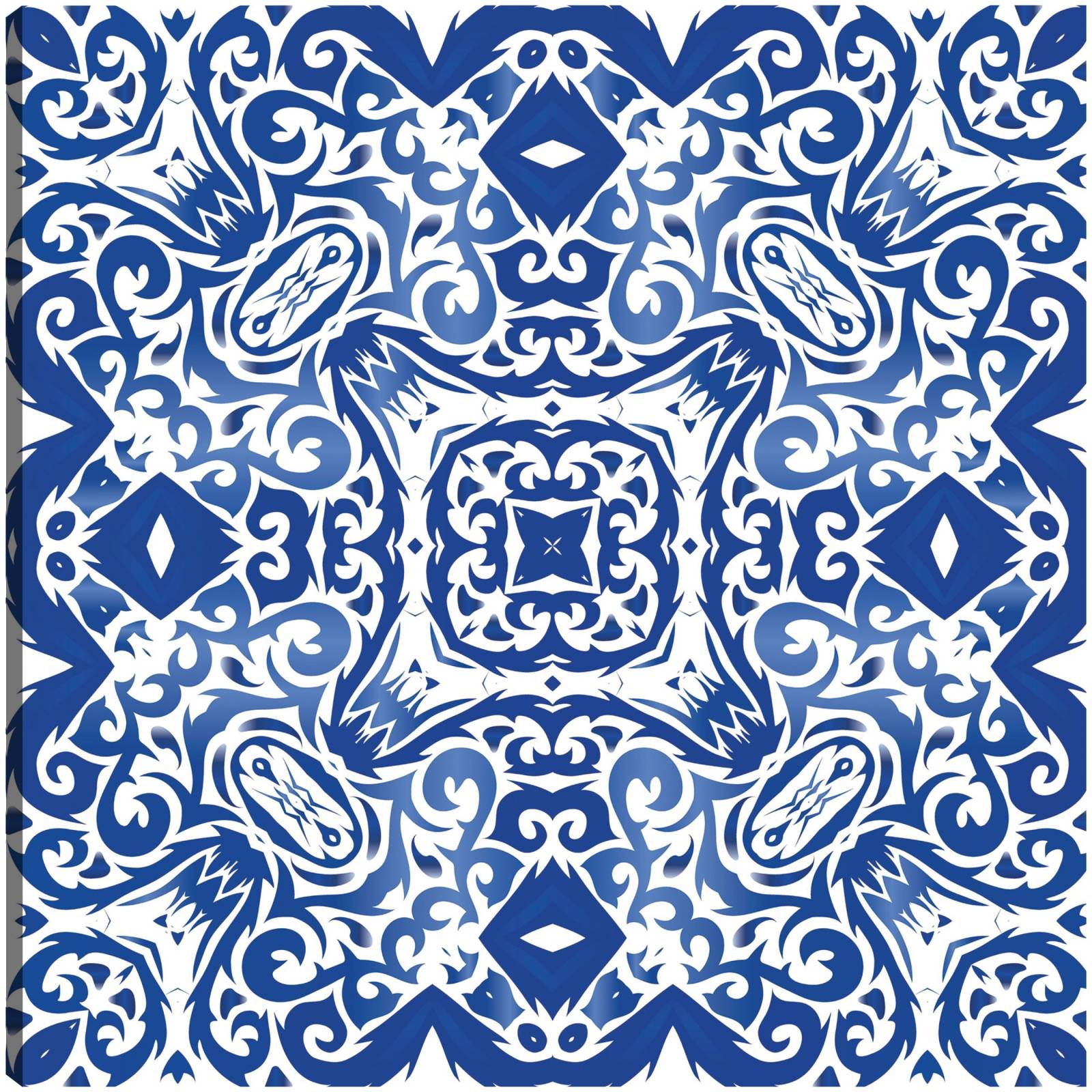 cuadro decorativo Azulejo portugués azul antiguo