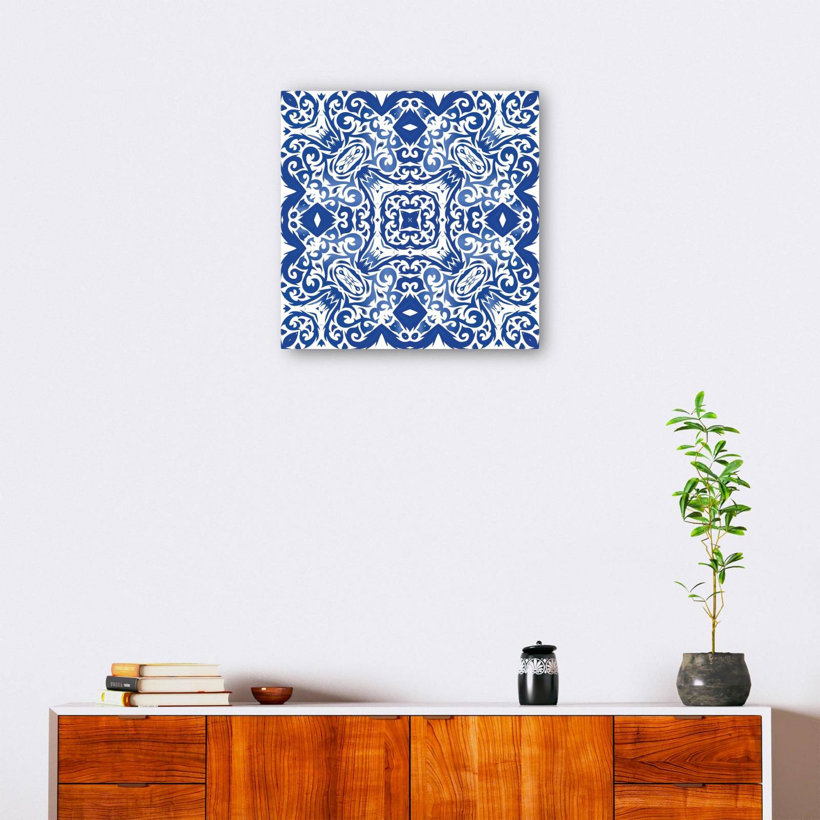 cuadro decorativo Azulejo portugués azul antiguo