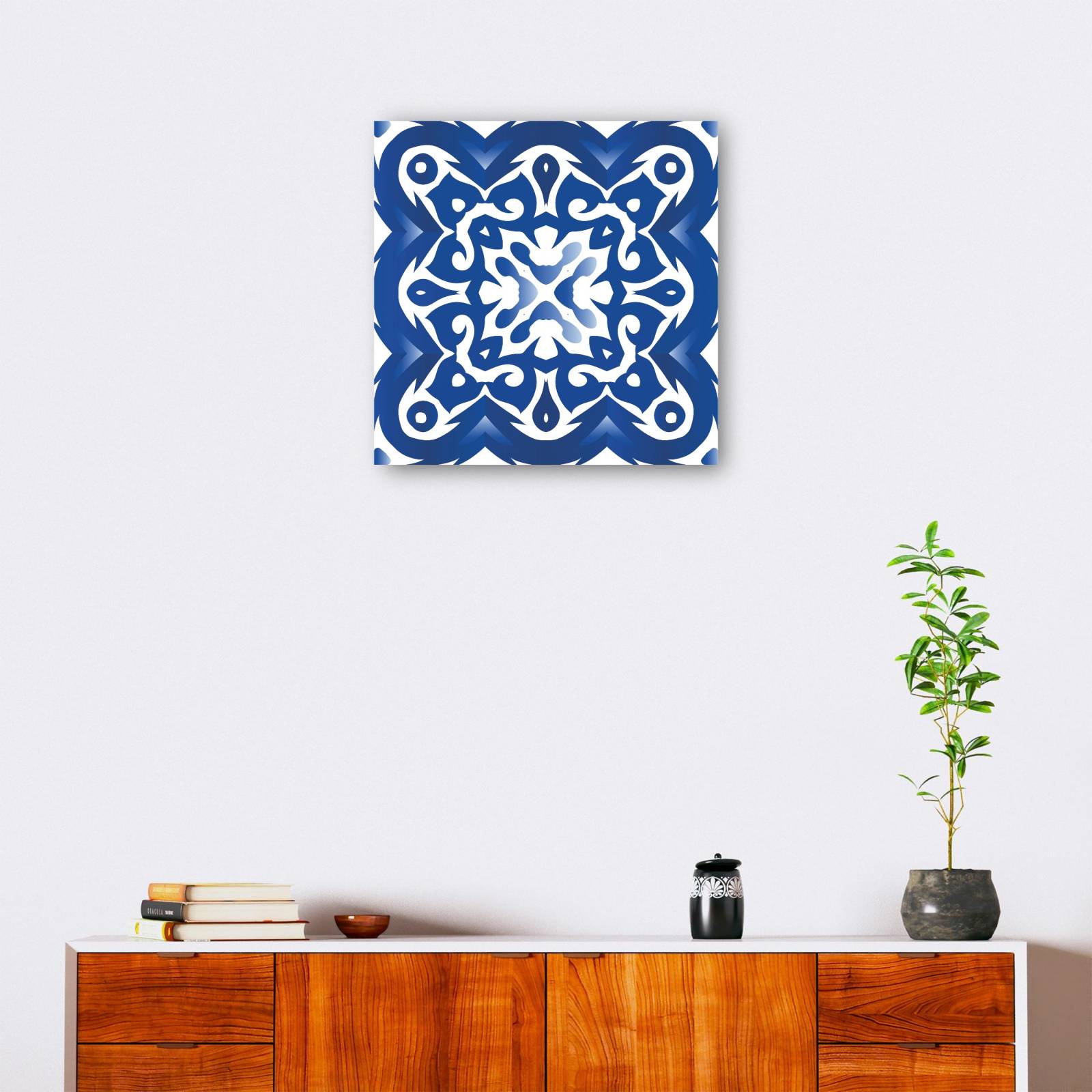 cuadro decorativo Patrón de mosaico azul atlántico