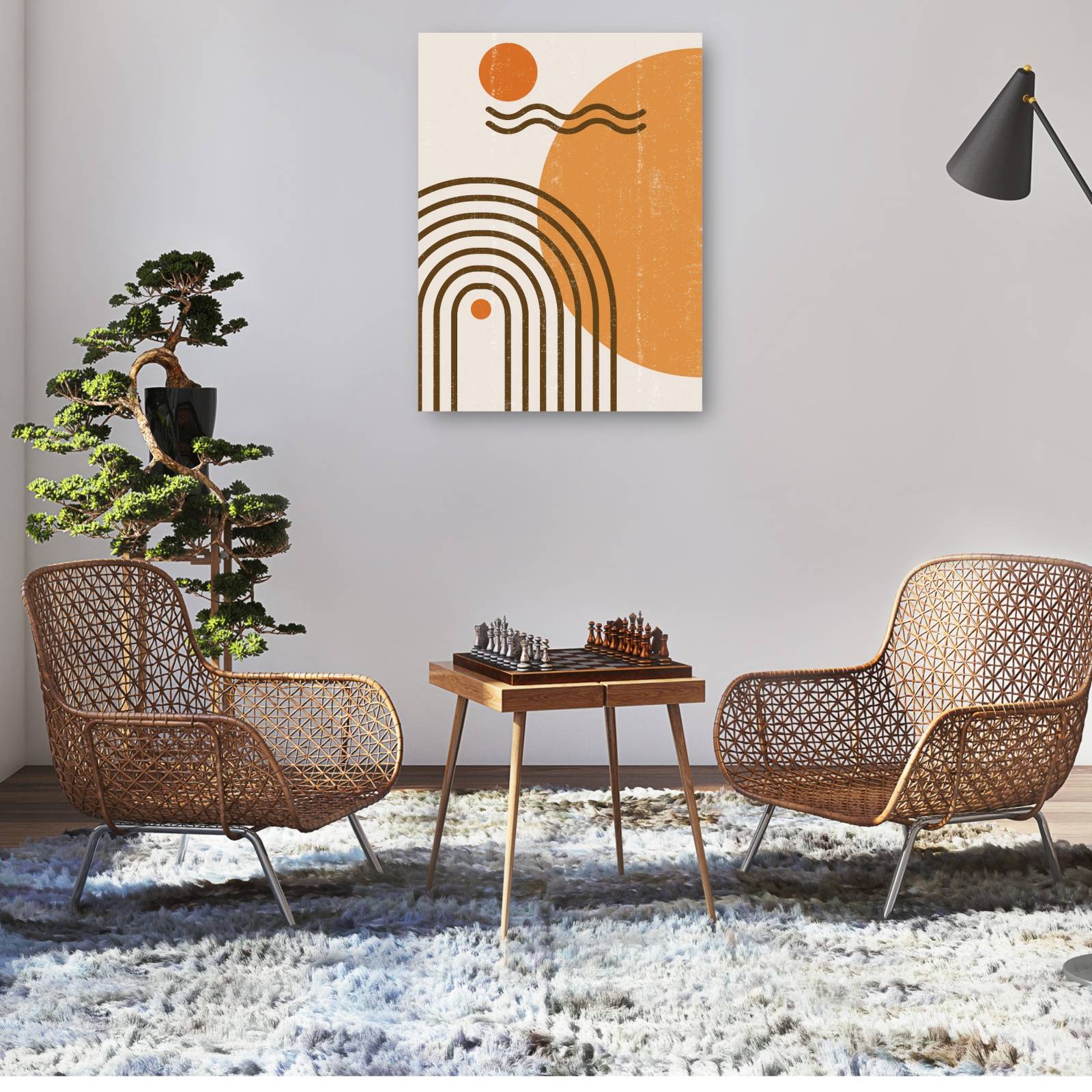 cuadro decorativo Círculo Mod 'Alrededor del Sol