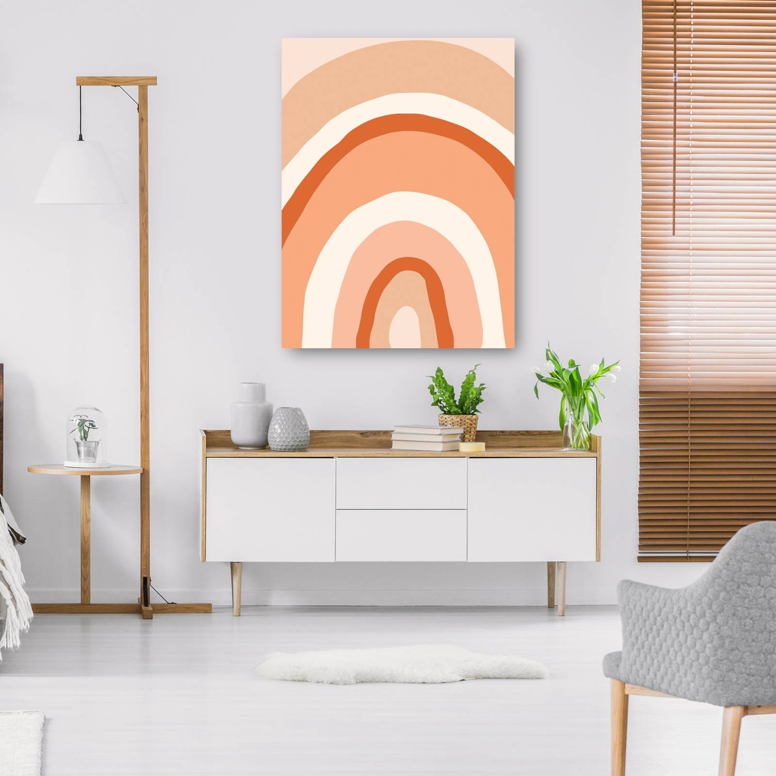 cuadro decorativo Arco iris desvanecido del desierto