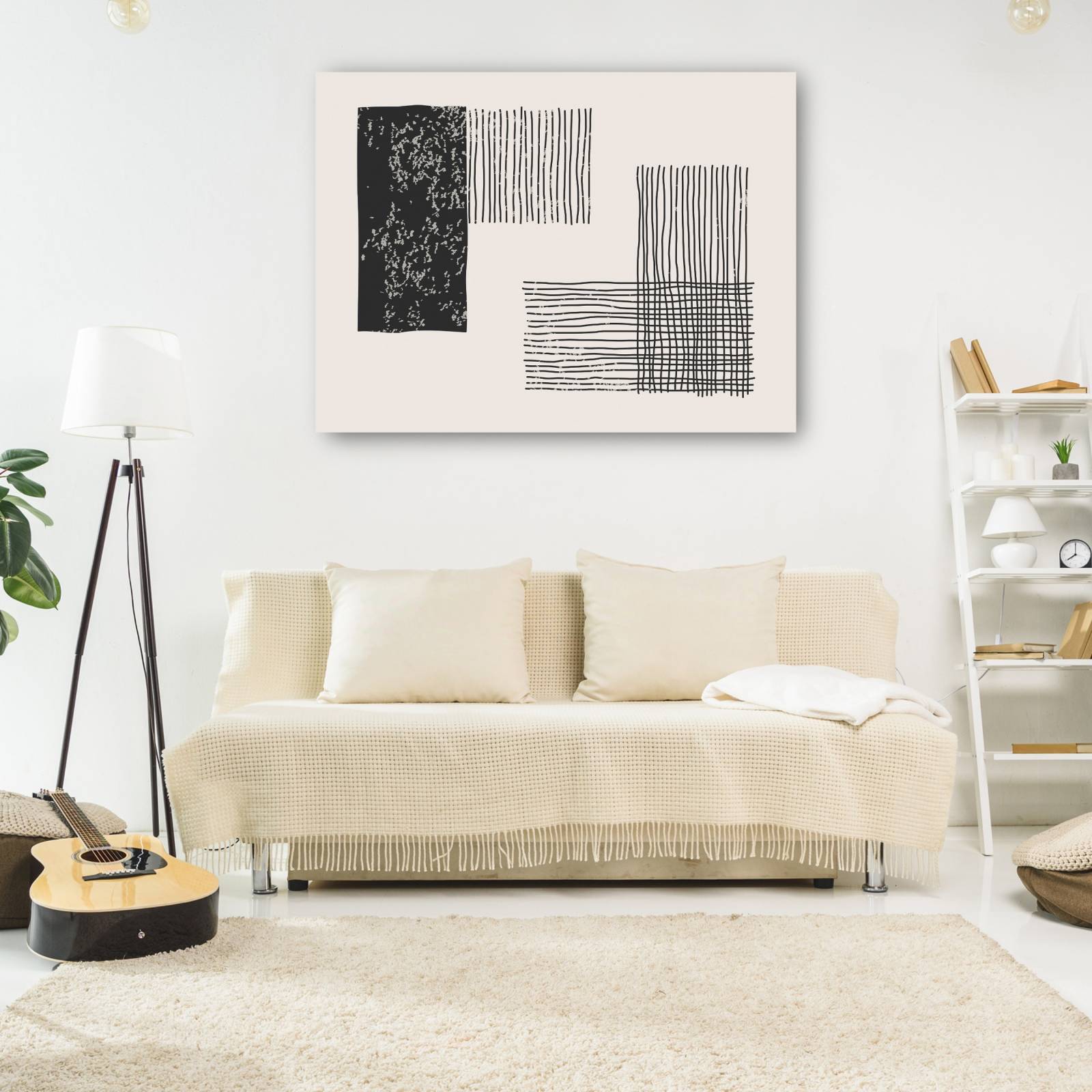 cuadro decorativo Mod dos líneas de esquina