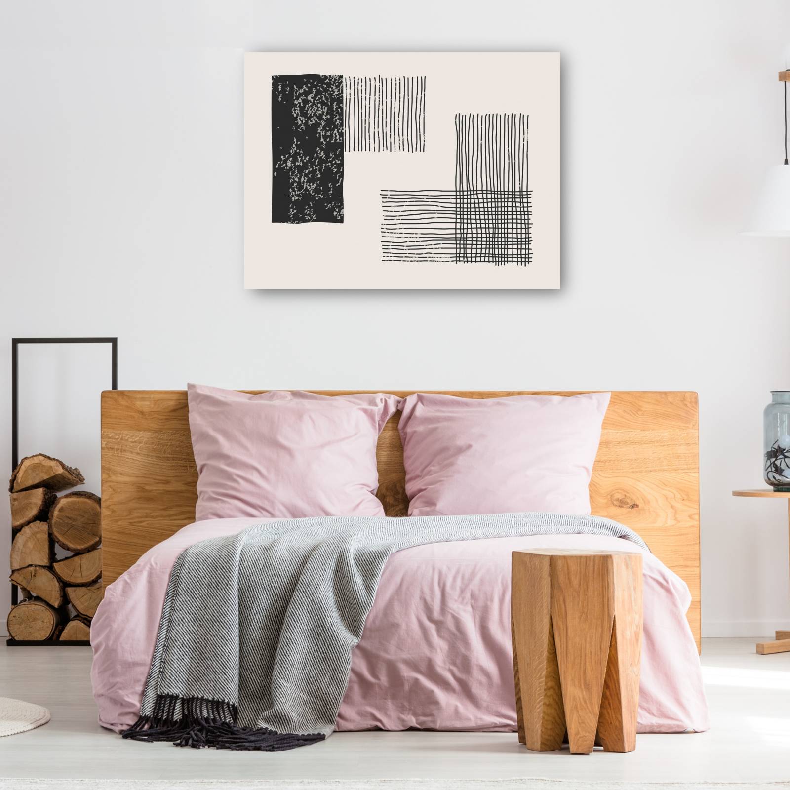 cuadro decorativo Mod  dos líneas de esquina