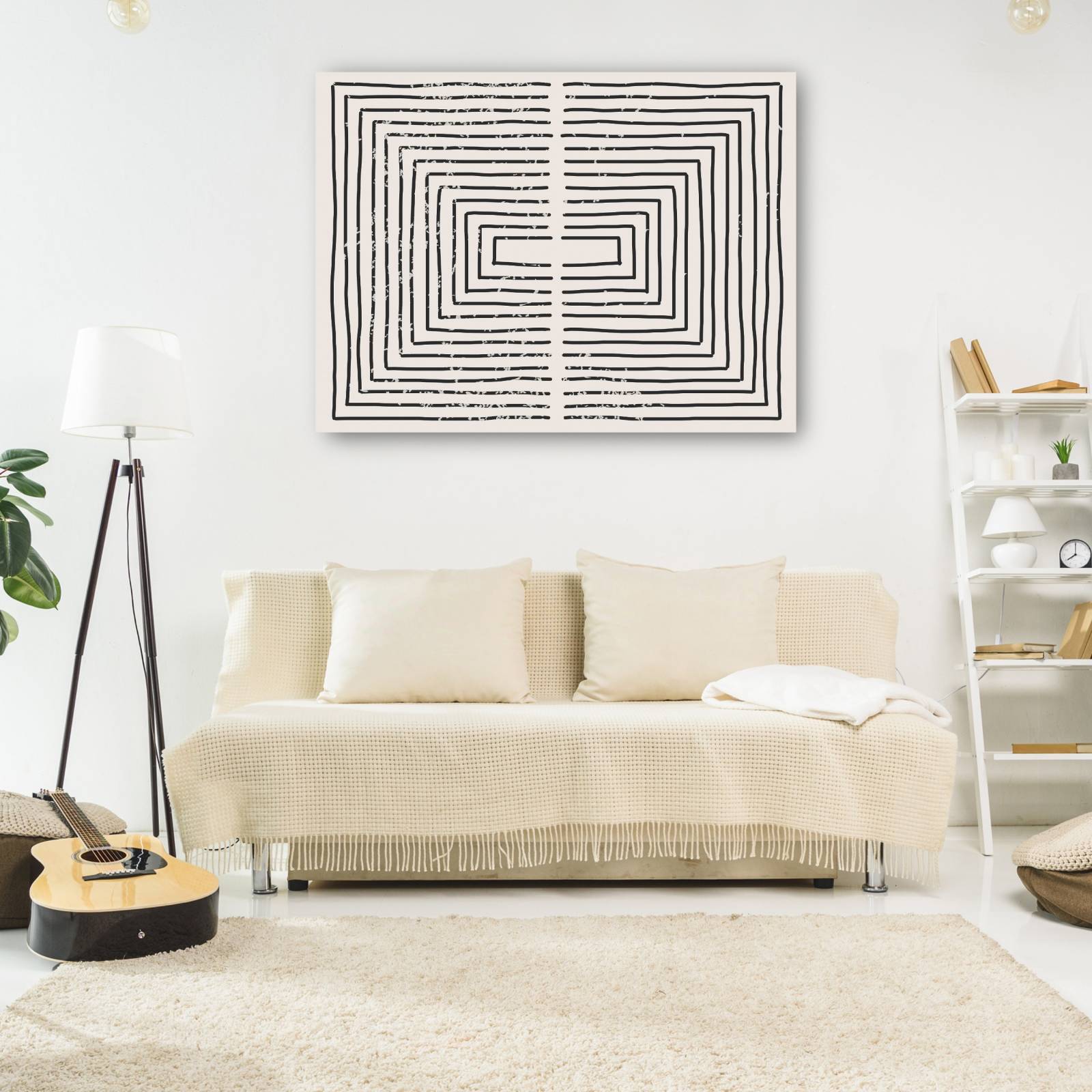 cuadro decorativo Rectángulo de modulación óptica