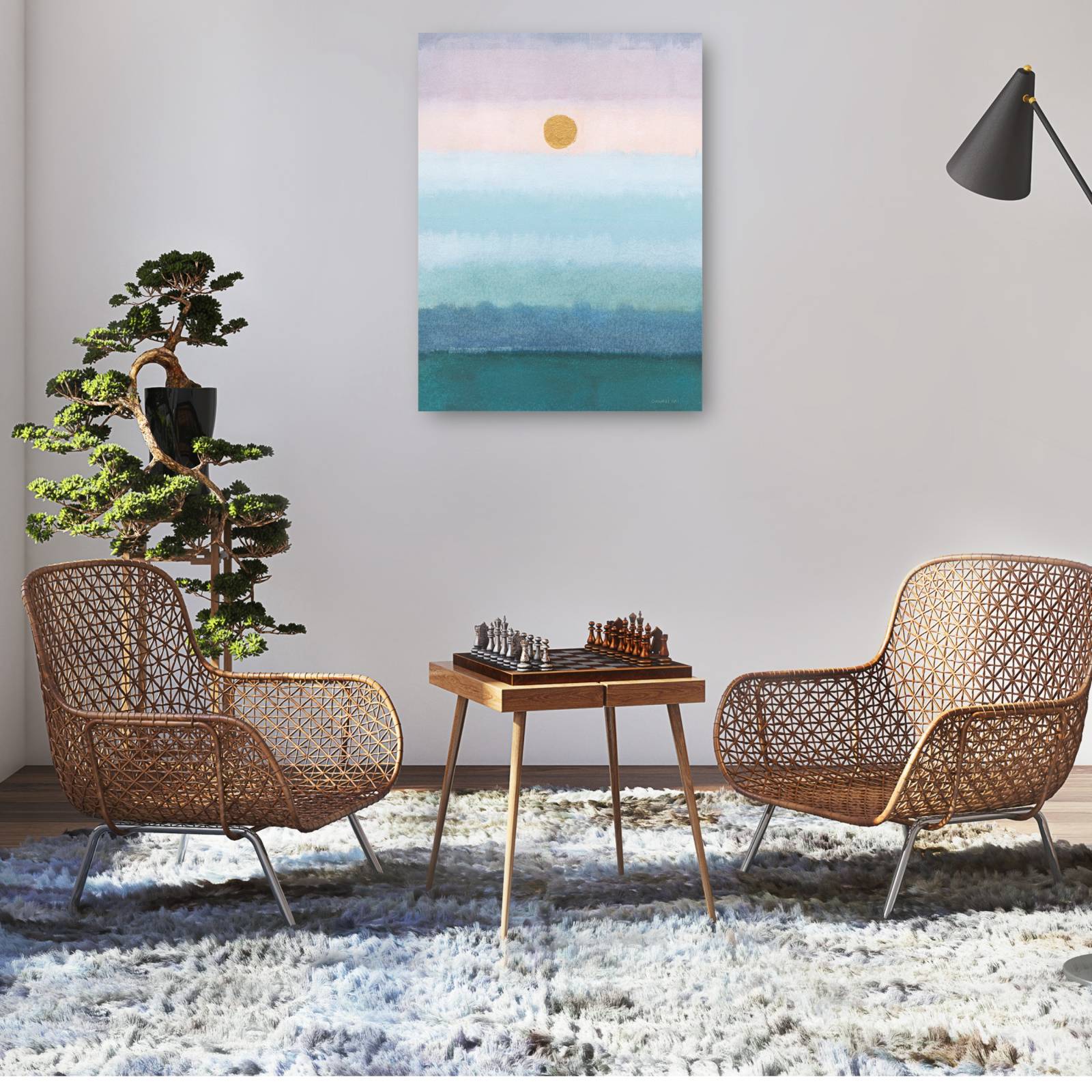 cuadro decorativo Ascendente y poniente