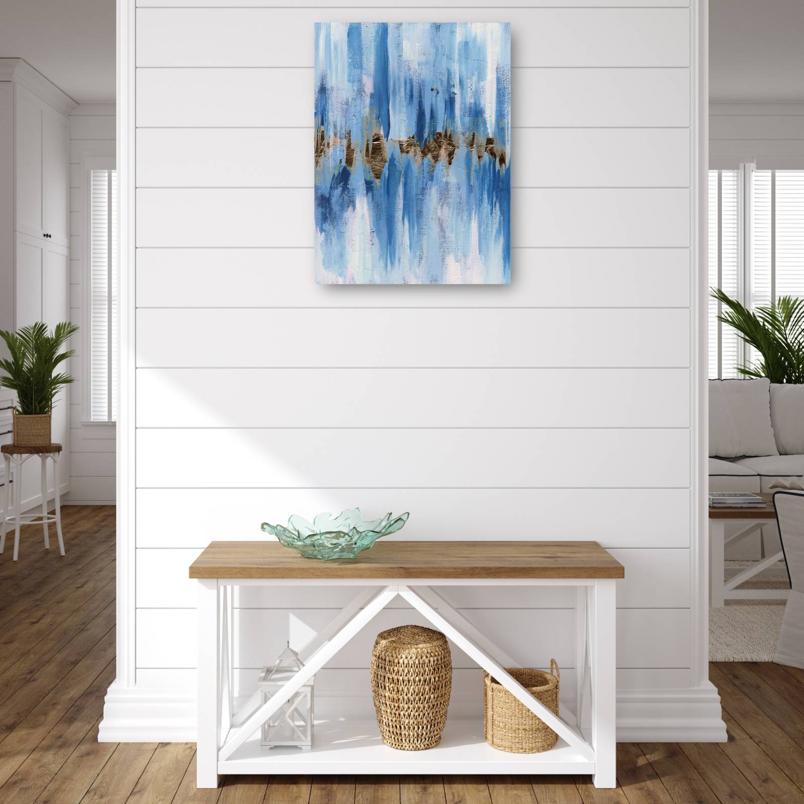 cuadro decorativo Resumen azul II