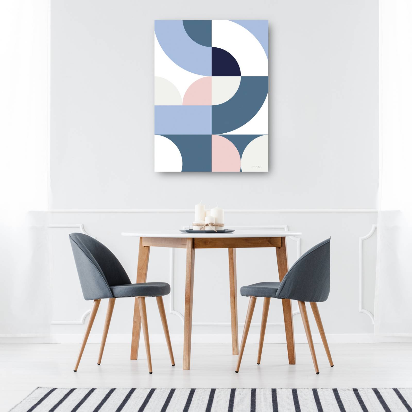 cuadro decorativo geometría escandinava