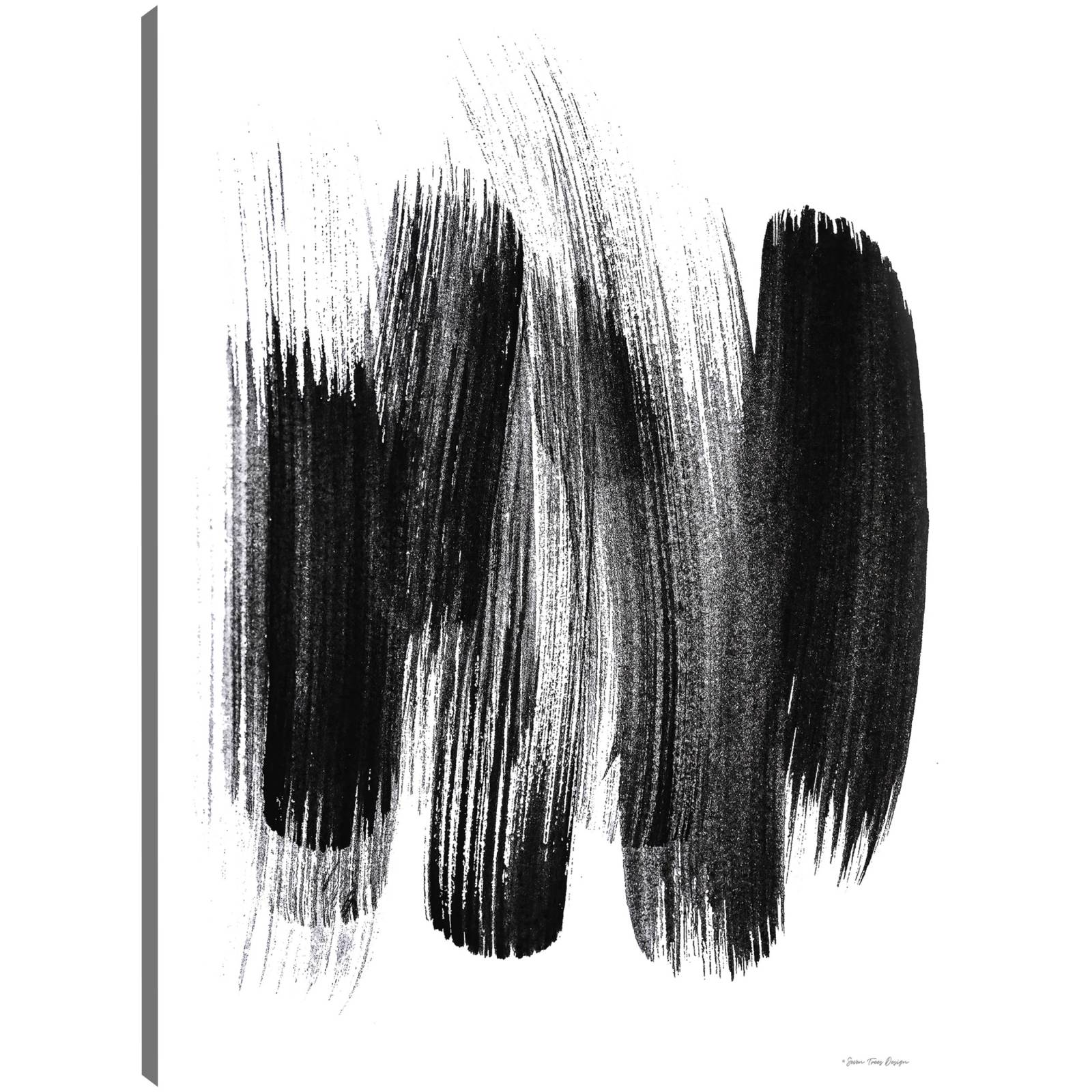 cuadro decorativo trazos negros