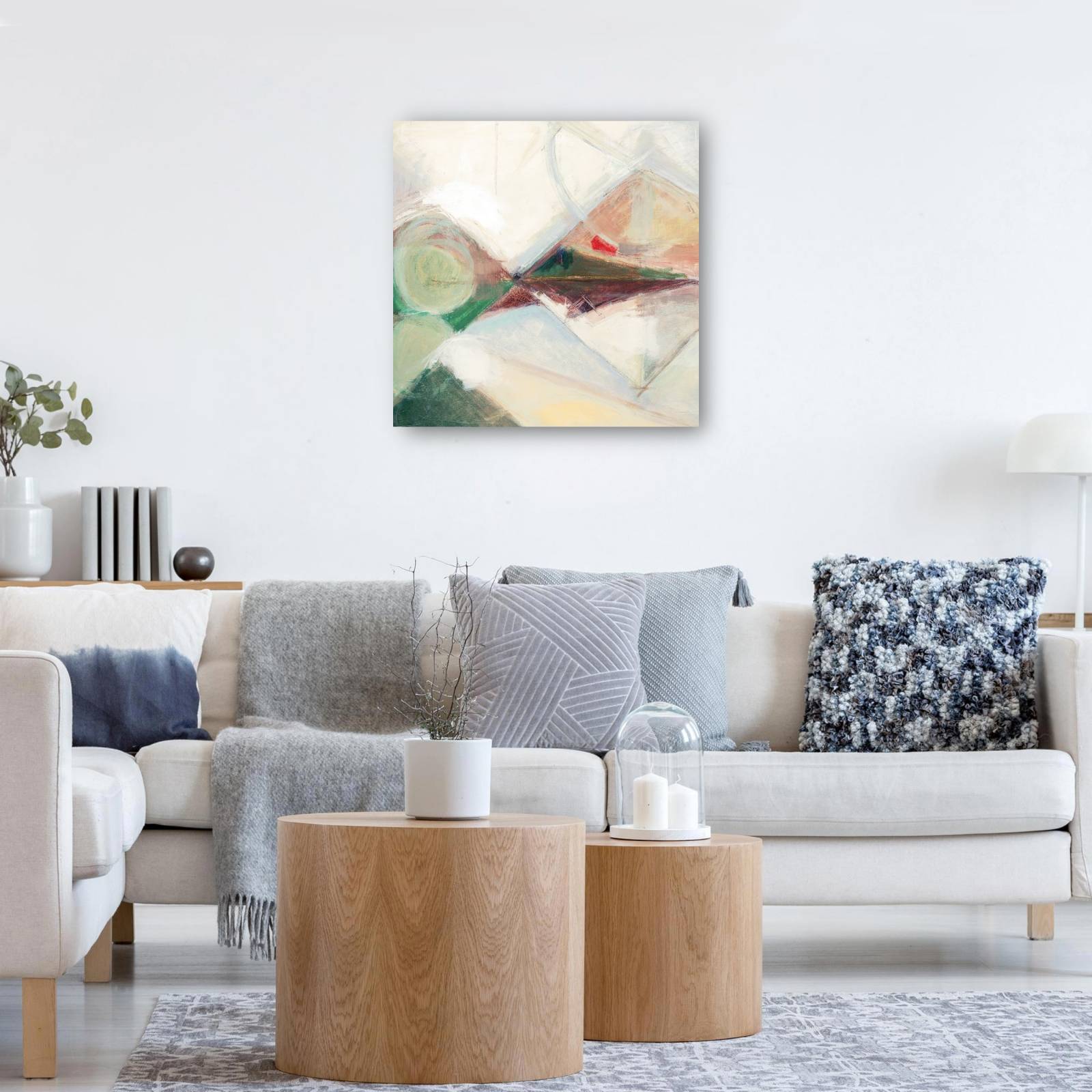 cuadro decorativo círculo verde