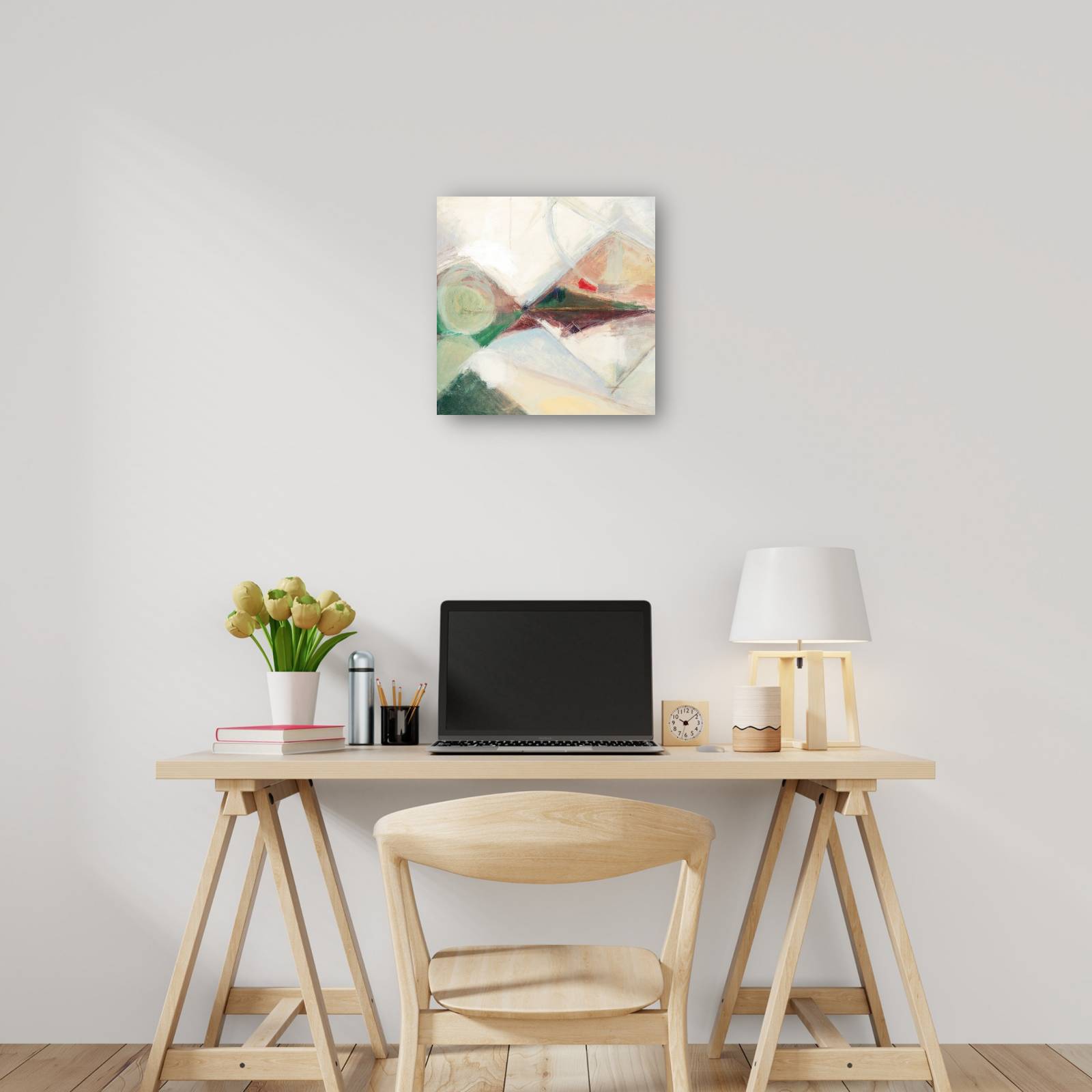 cuadro decorativo círculo verde