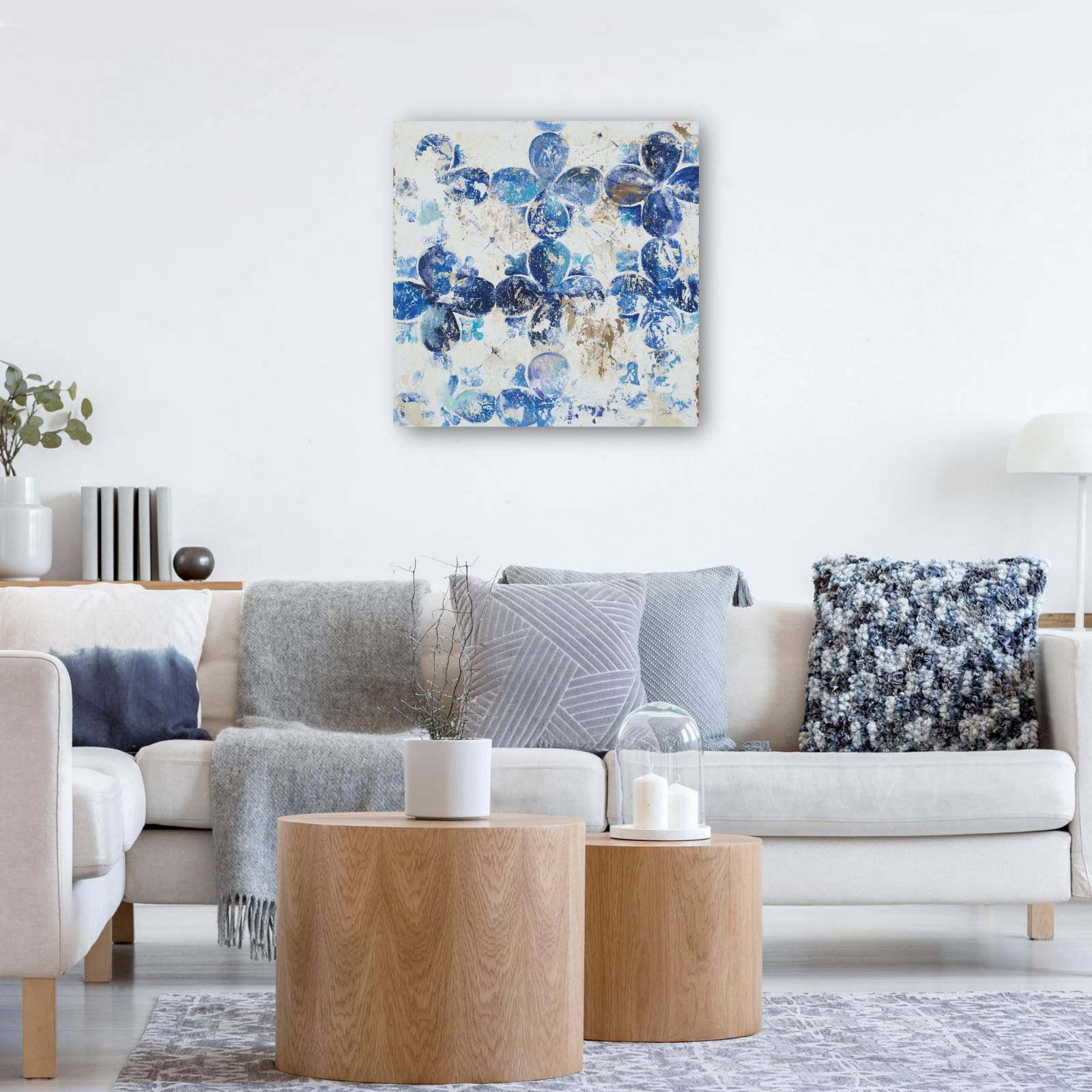 cuadro decorativo Cuadrifolio azul III