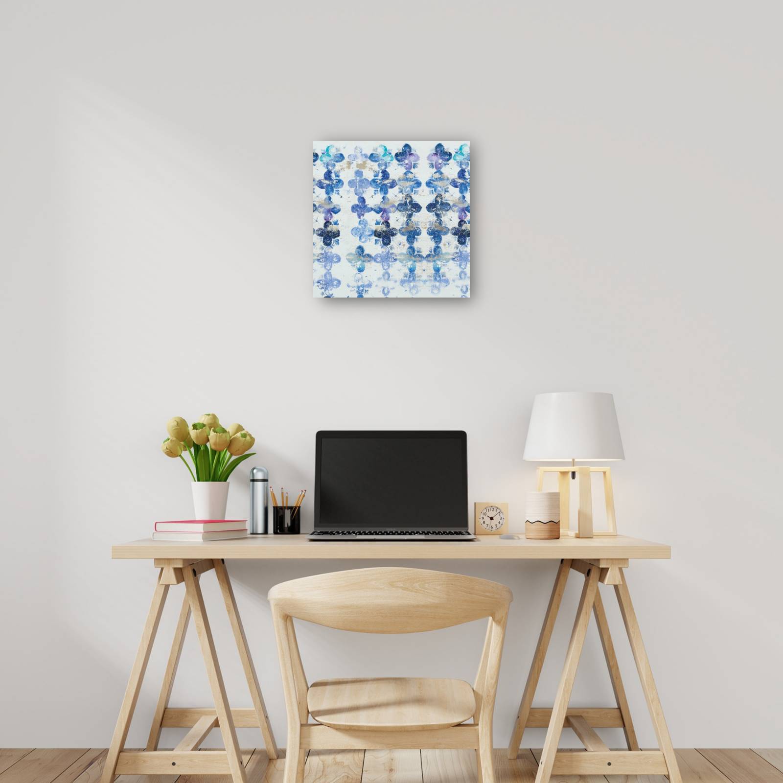 cuadro decorativo Cuadrifolio azul IV