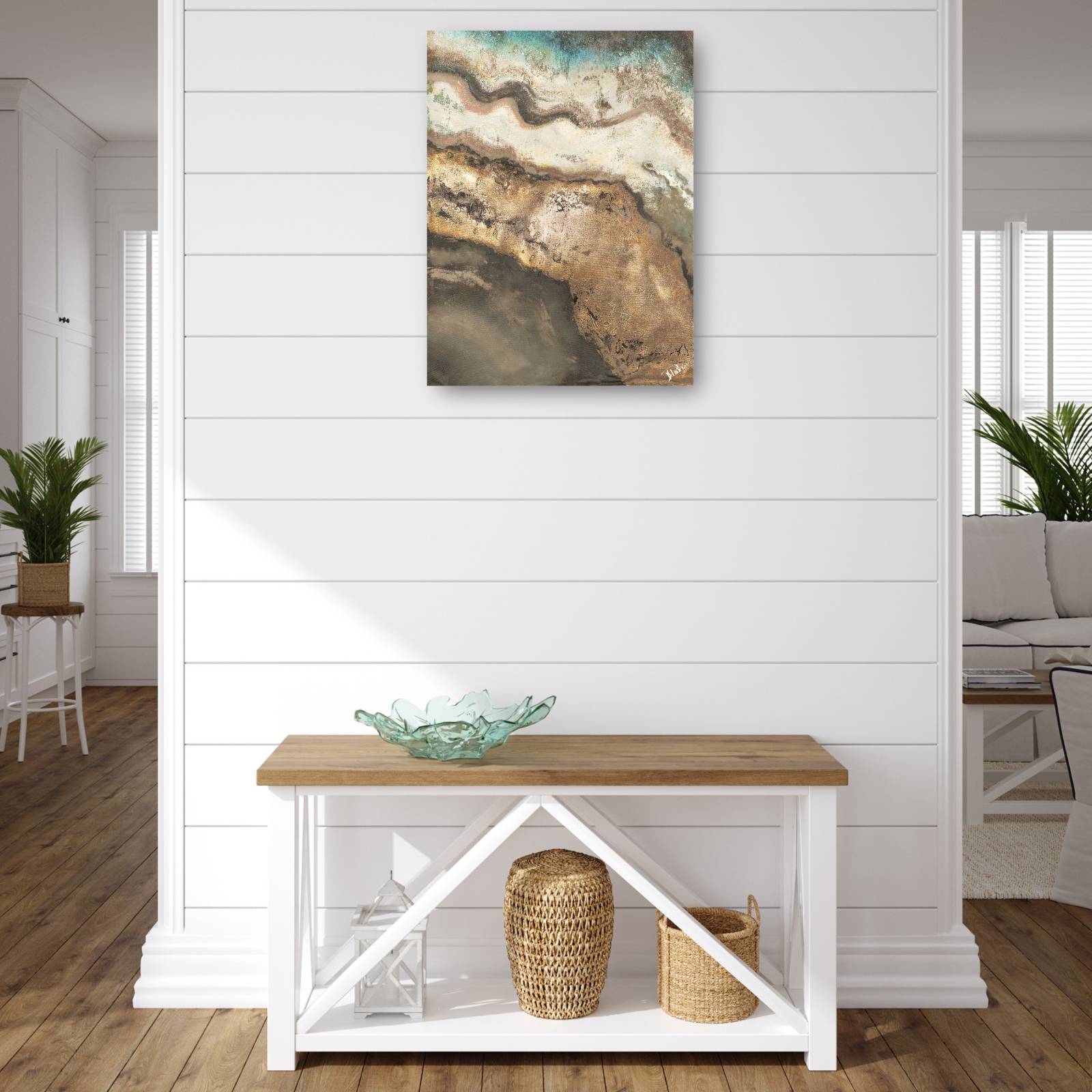 cuadro decorativo Tierra Neutra Rectángulo II