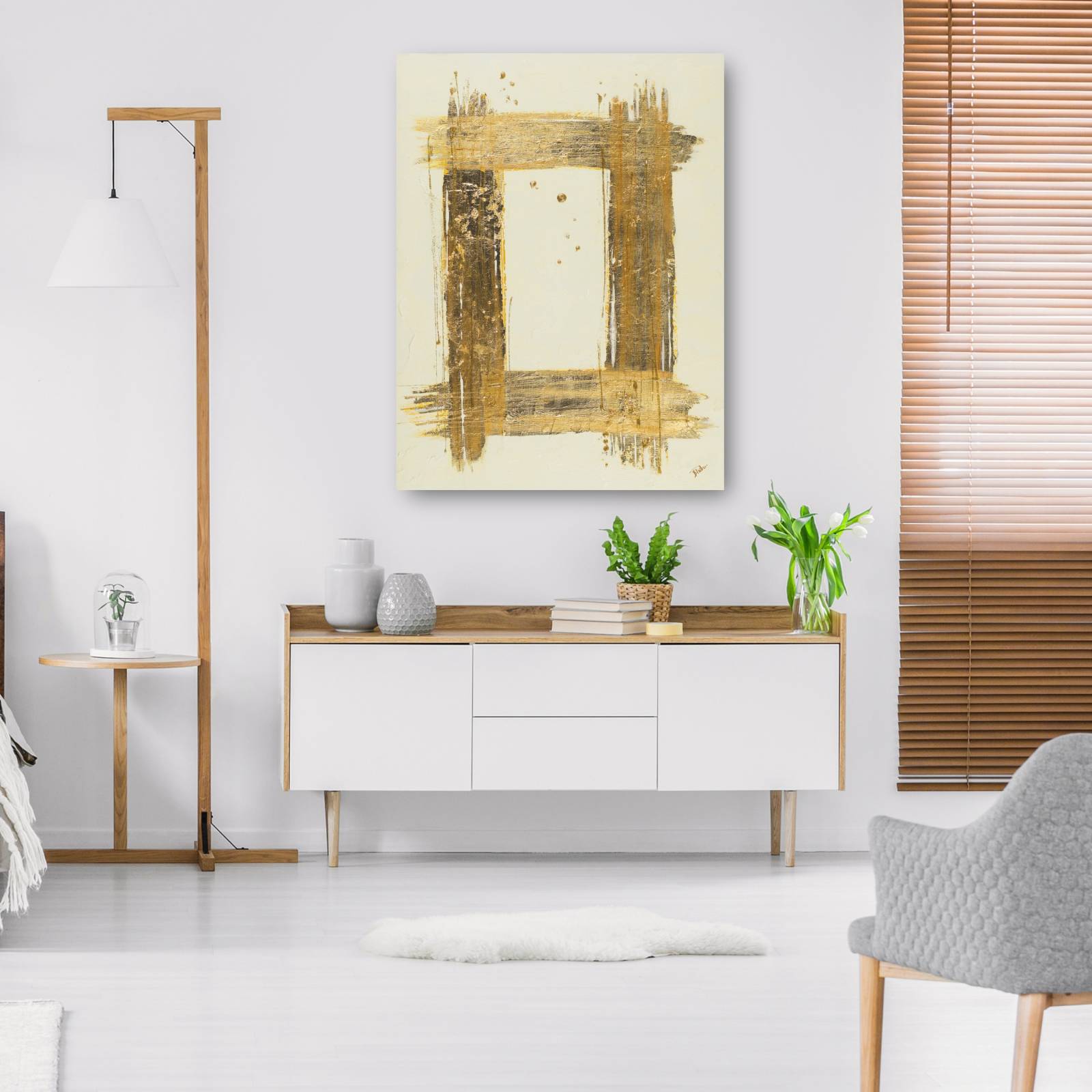 cuadro decorativo Rectángulo de oro