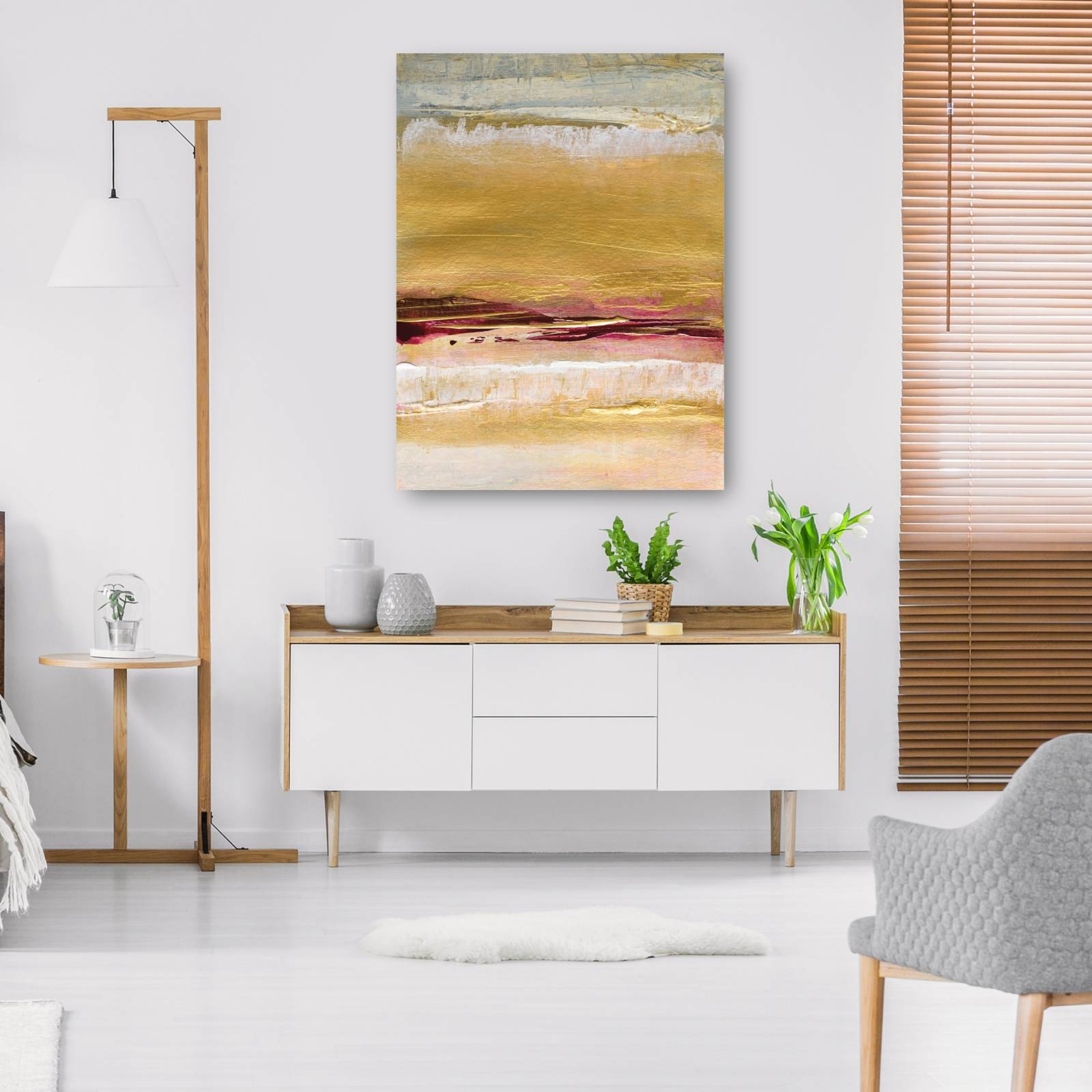 cuadro decorativo Inspiración de rubí dorado