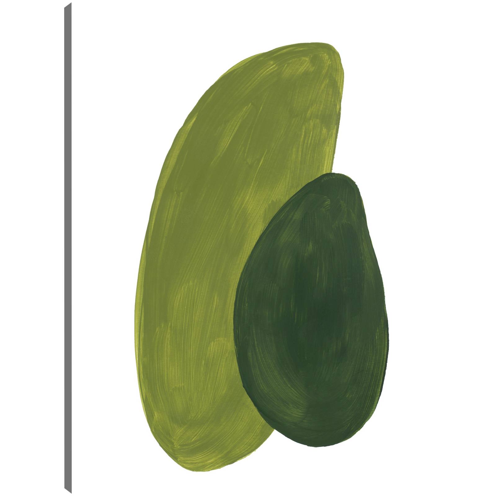 cuadro decorativo formas verdes