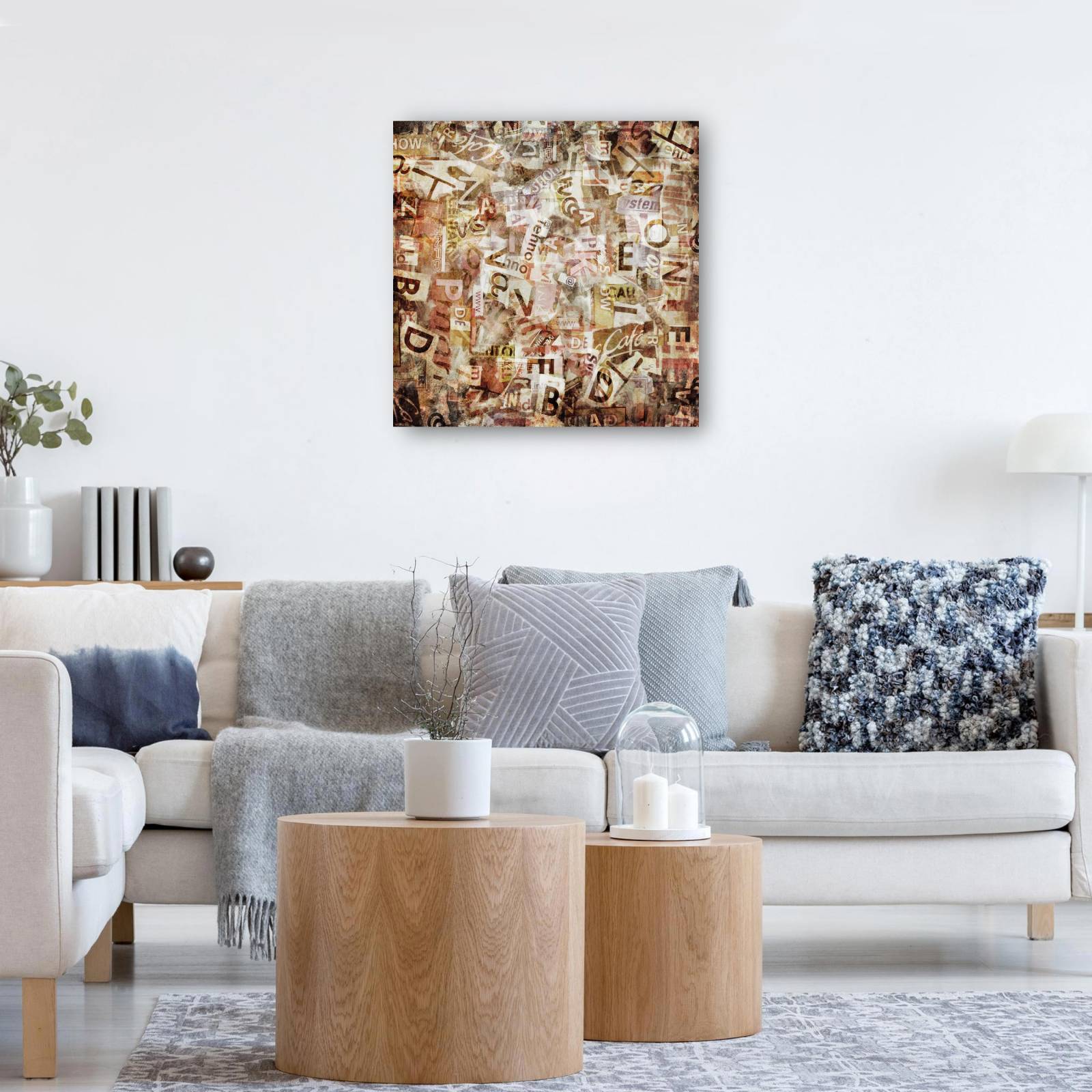 cuadro decorativo Collage de noticias de titulares