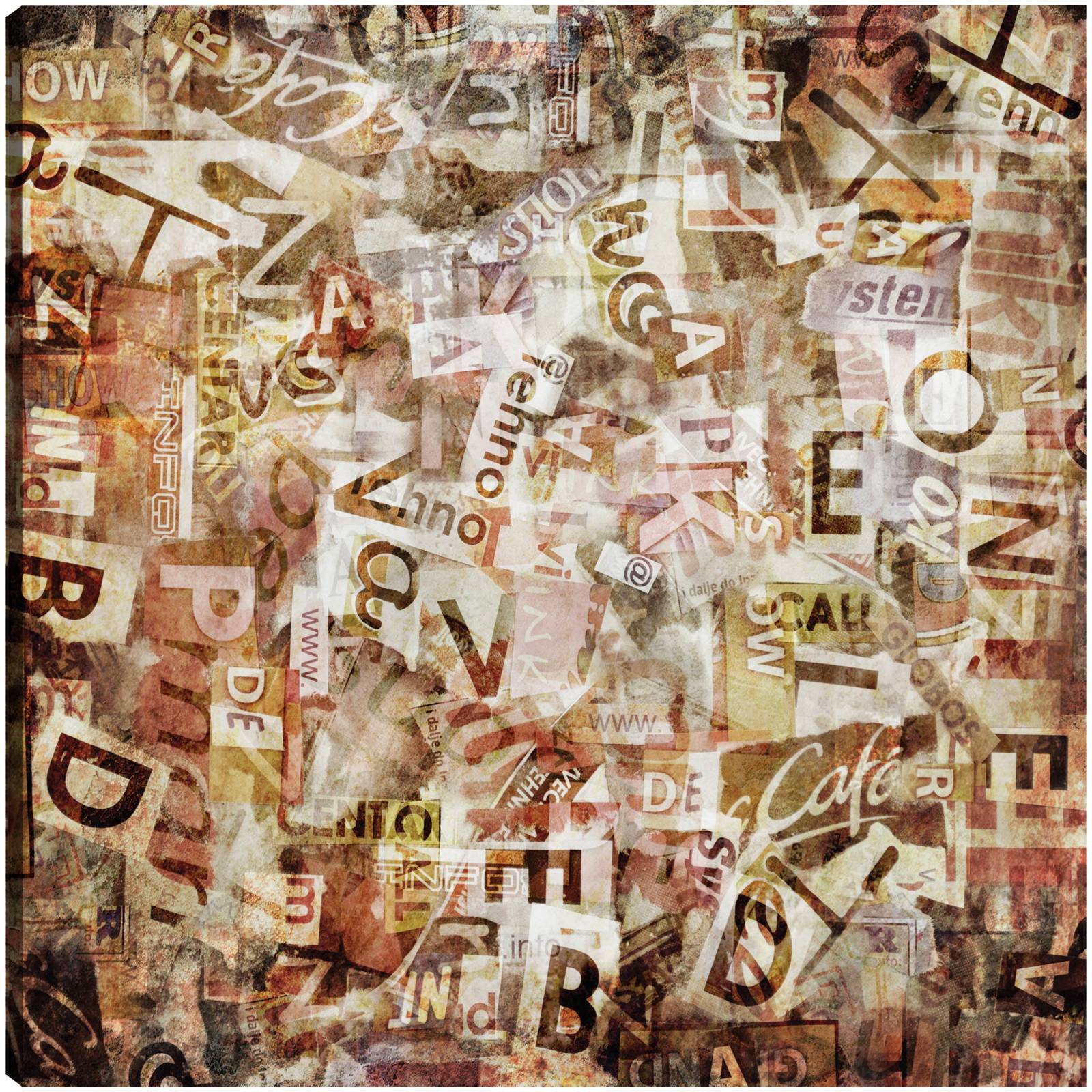 cuadro decorativo Collage de noticias de titulares