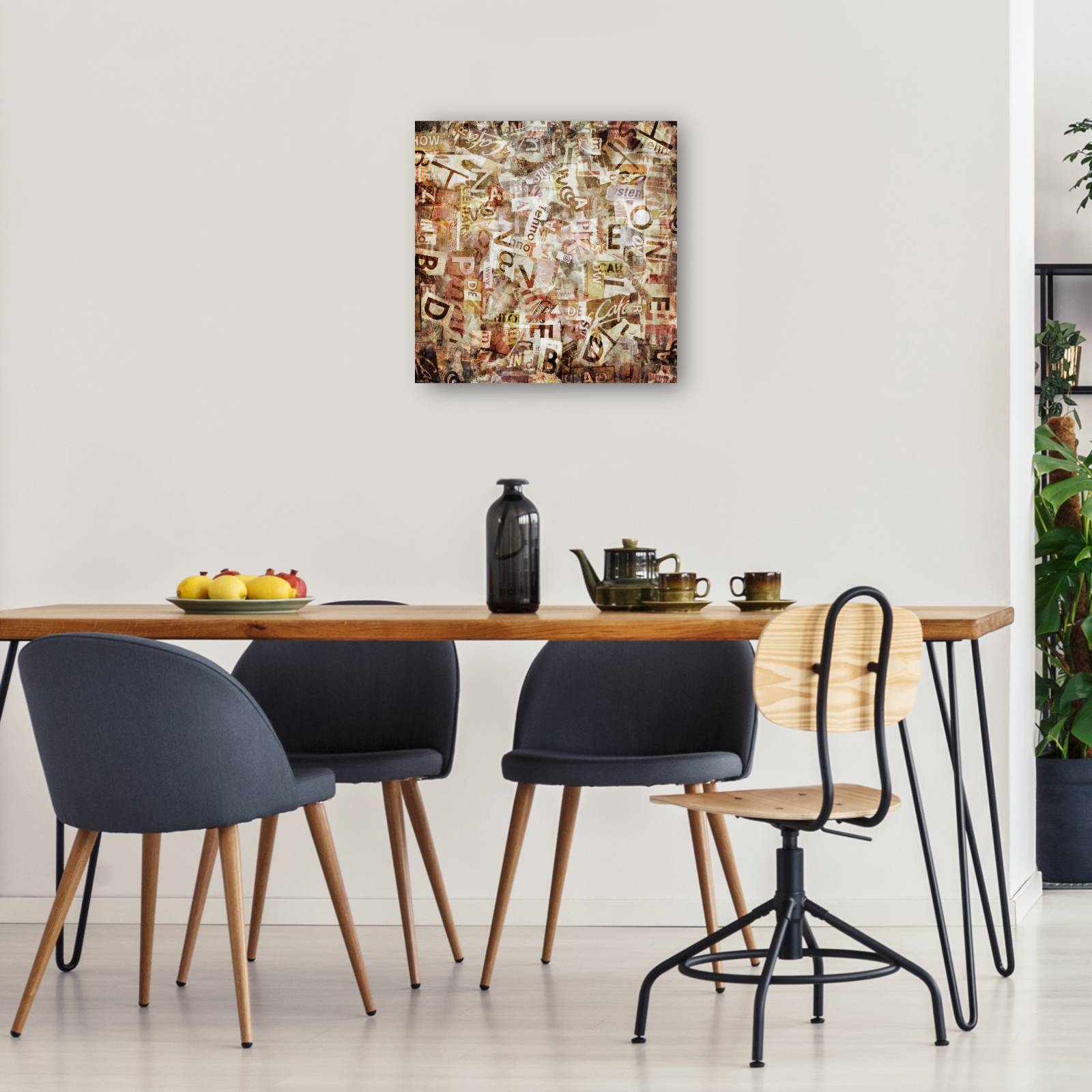 cuadro decorativo Collage de noticias de titulares